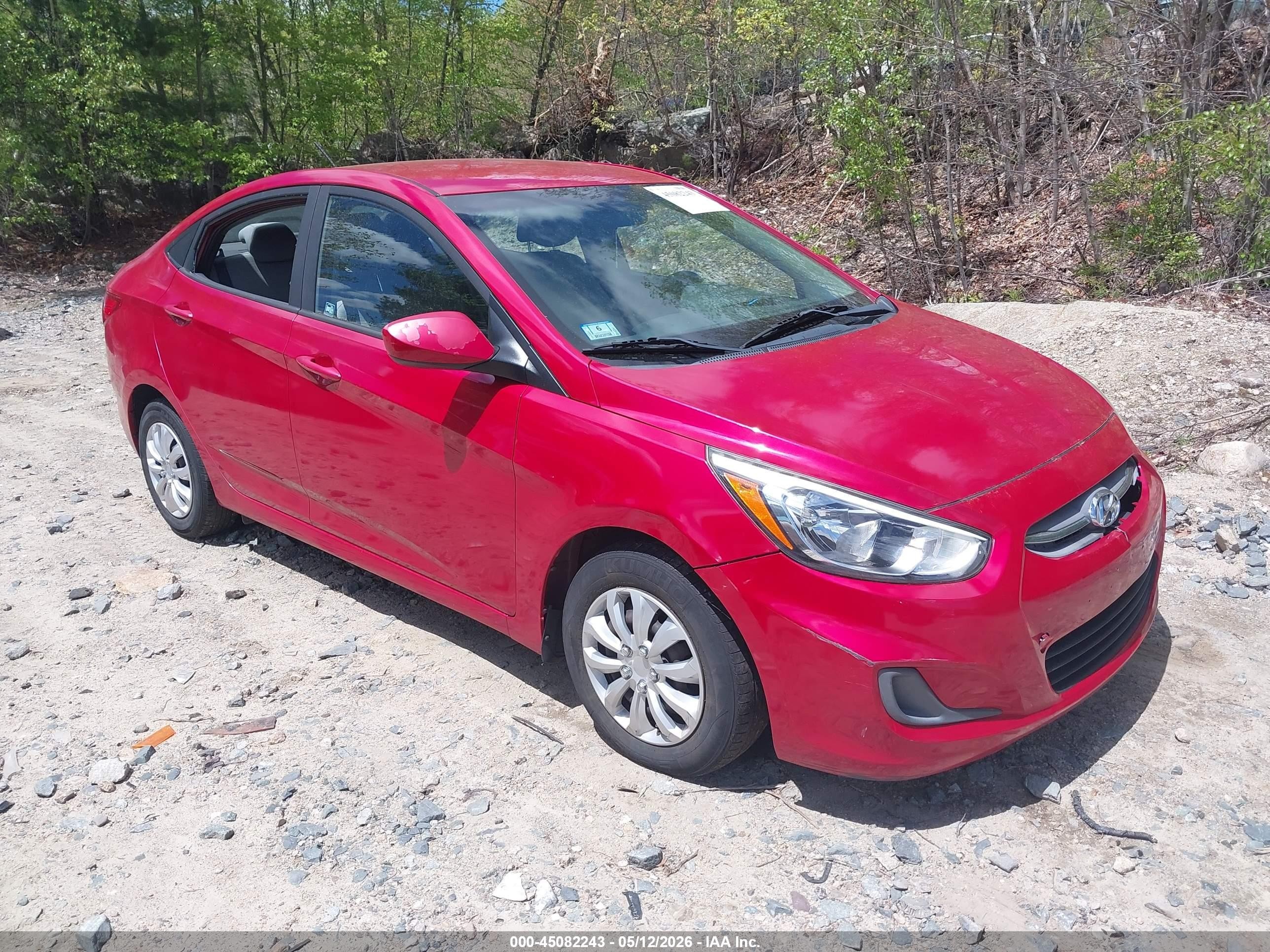 2017 Hyundai Accent SE, VIN KMHCT4AEXHU335532 — Vandalism