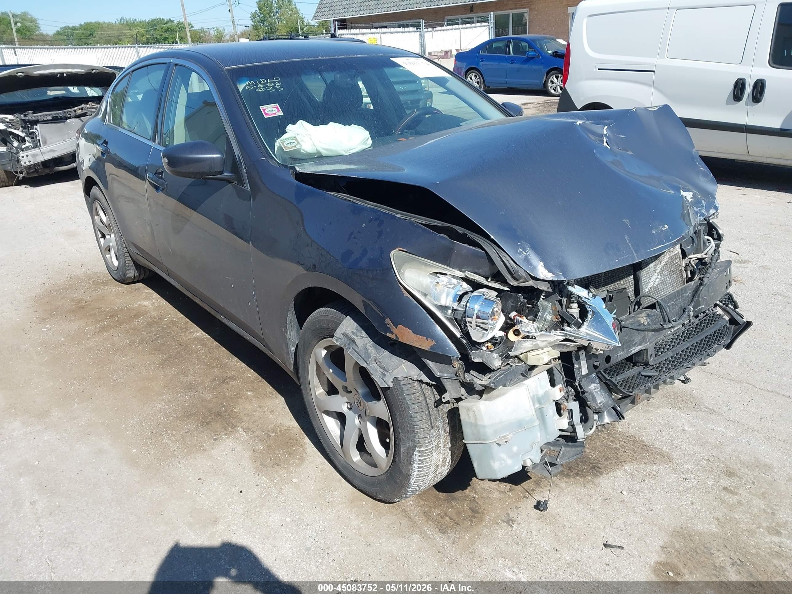 2011 Infiniti G25 x, VIN JN1DV6ARXBM651301 — Frame damage