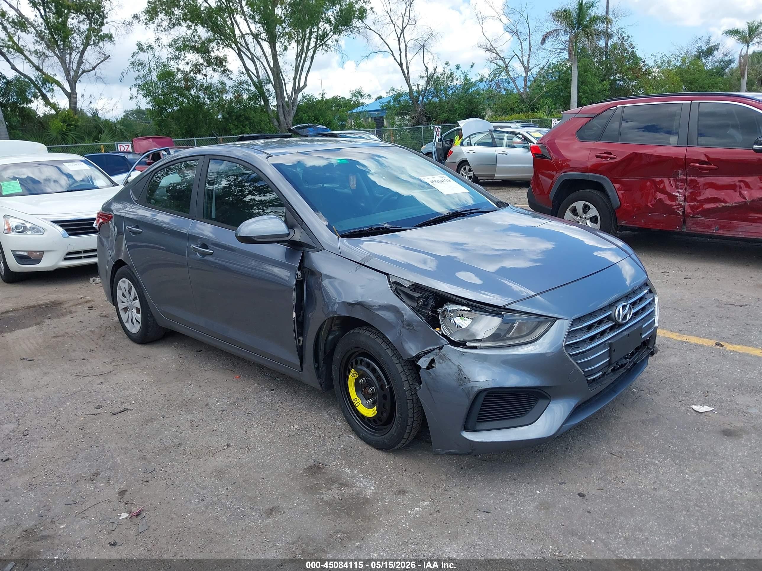 2019 Hyundai Accent SE, VIN 3KPC24A33KE076698 — Side