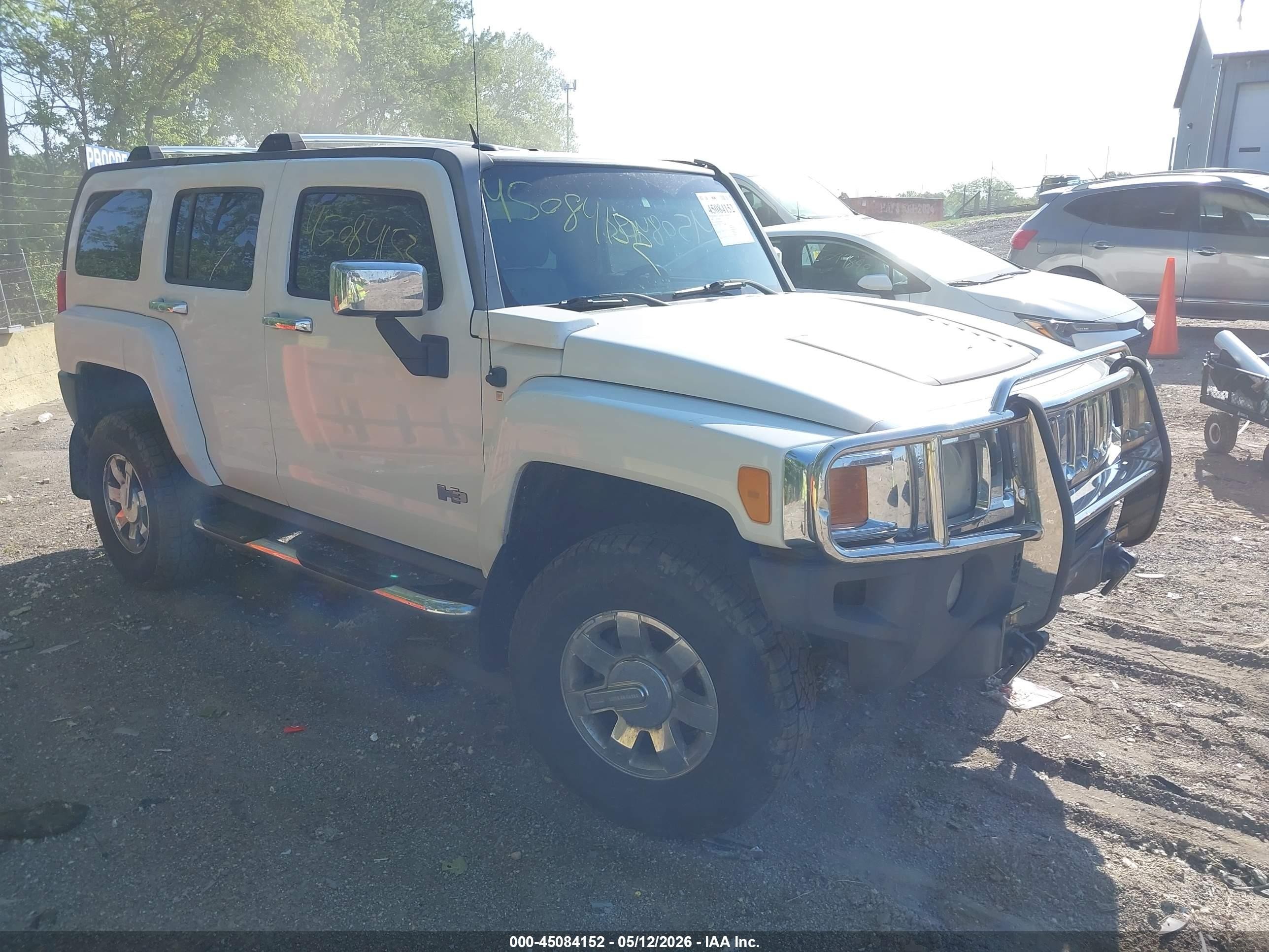 2007 Hummer H3 SUV, VIN 5GTDN13E578118002 — Burn