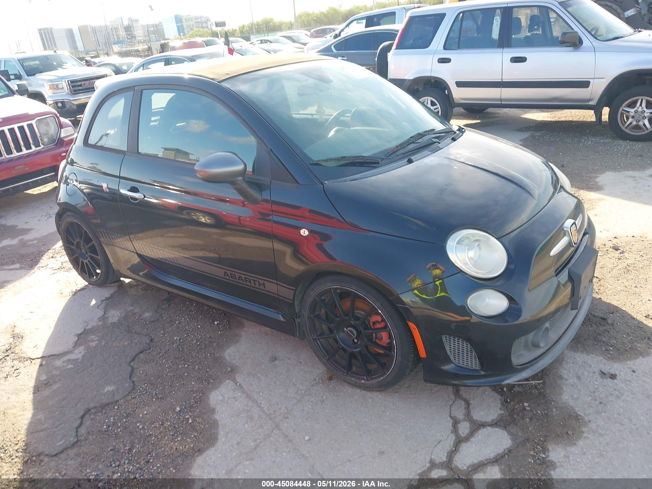 2013 FIAT 500 Abarth, VIN 3C3CFFJH9DT742896 — Normal wear