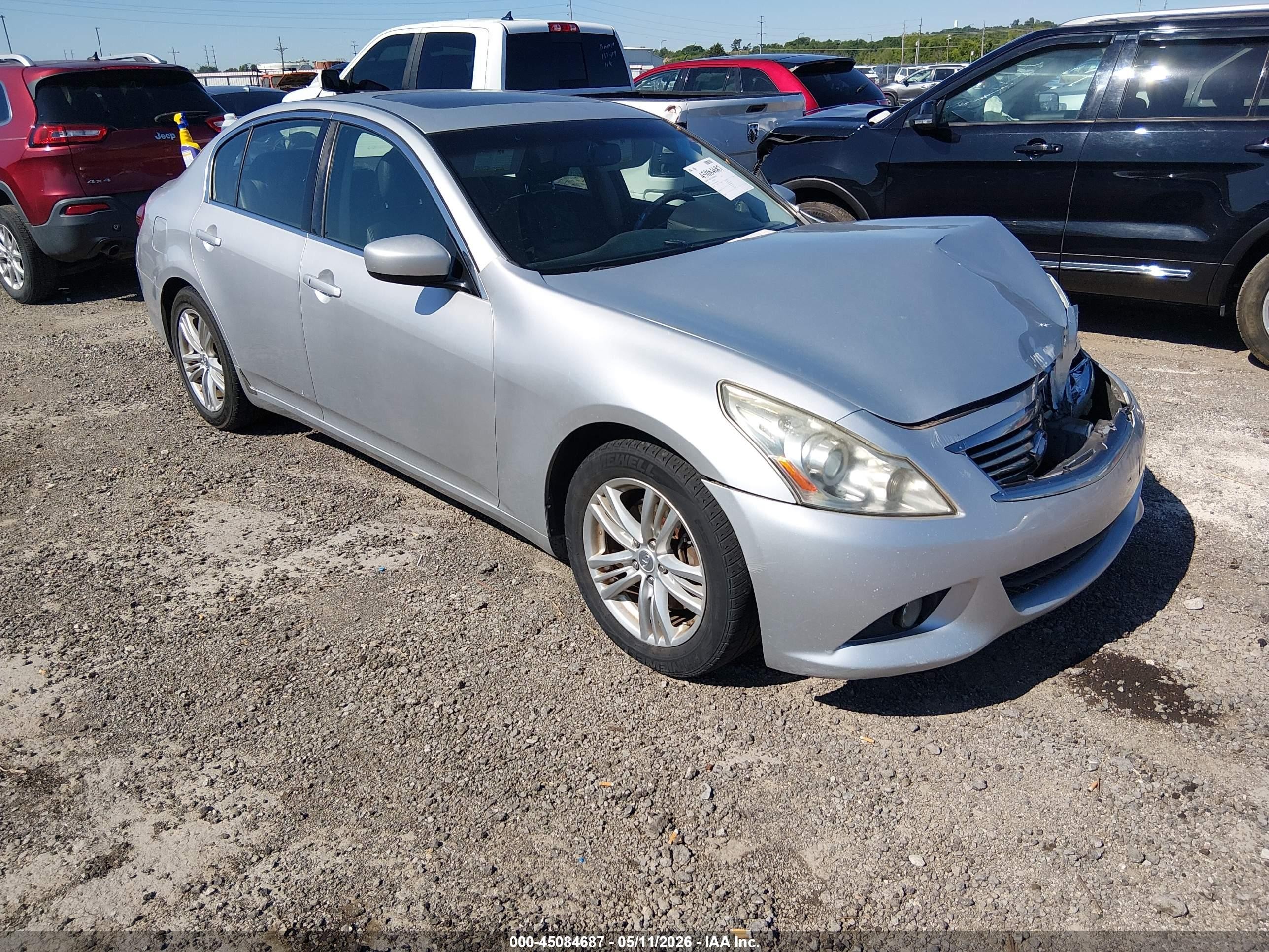 2011 Infiniti G25, VIN JN1DV6AP9BM831271 — Front end