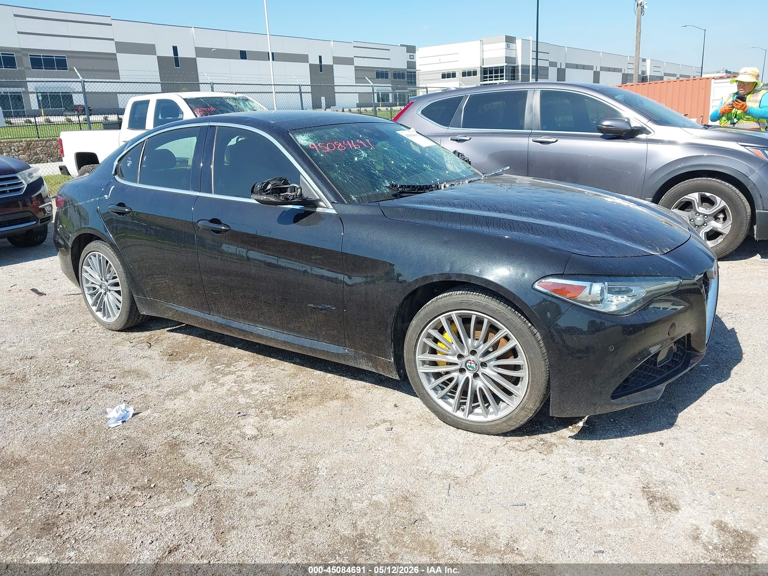 2018 Alfa Romeo Giulia Ti Sport, VIN ZARFAEEN7J7576711 — Hail