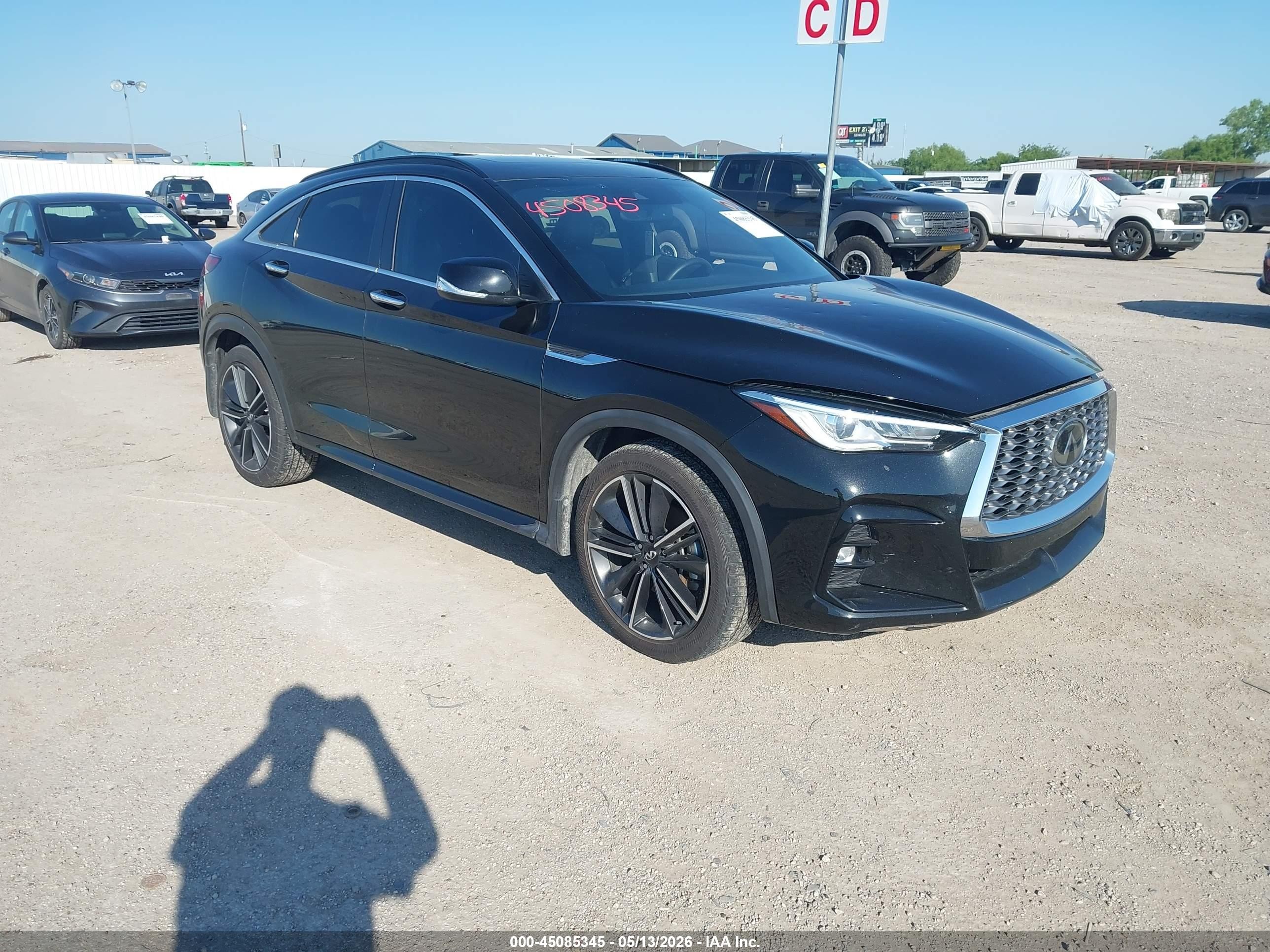 2022 Infiniti QX55 Luxe, VIN 3PCAJ5J31NF111074 — Hail