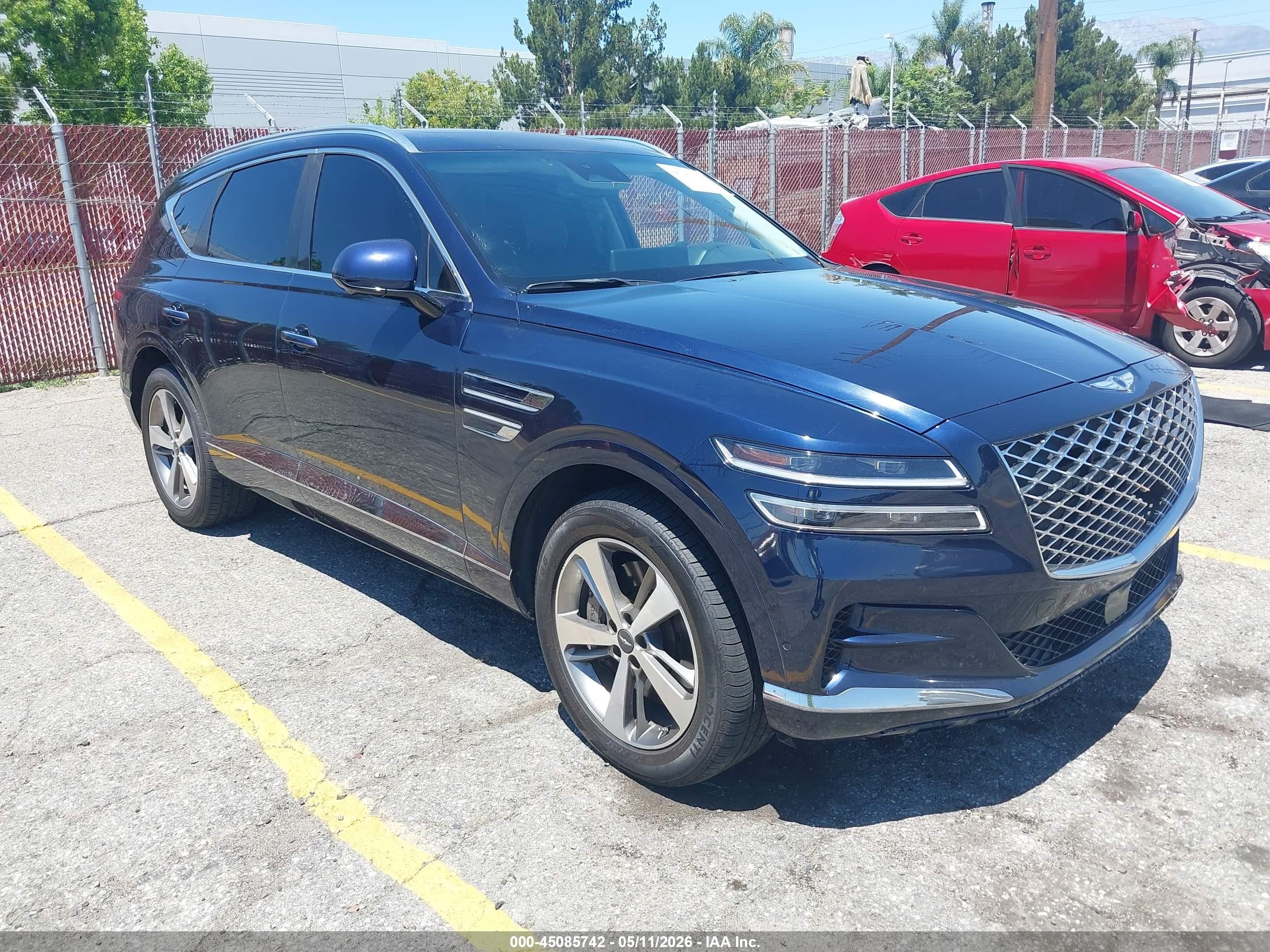 2022 Genesis GV80, VIN KMUHBDSB3NU096609 — Front end