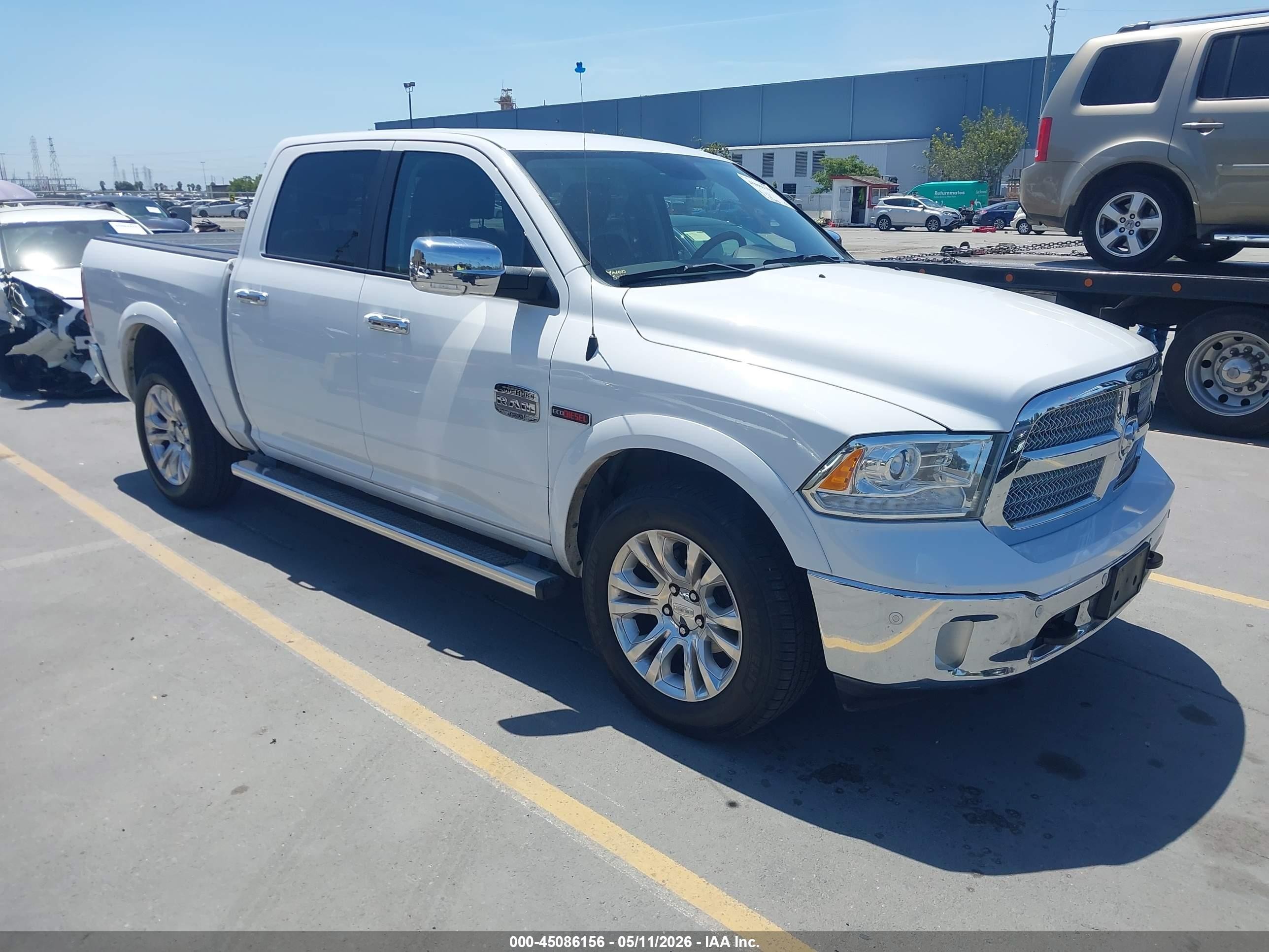 2016 Ram 1500 Longhorn Limited, VIN 1C6RR7PMXGS186781 — Engine fire