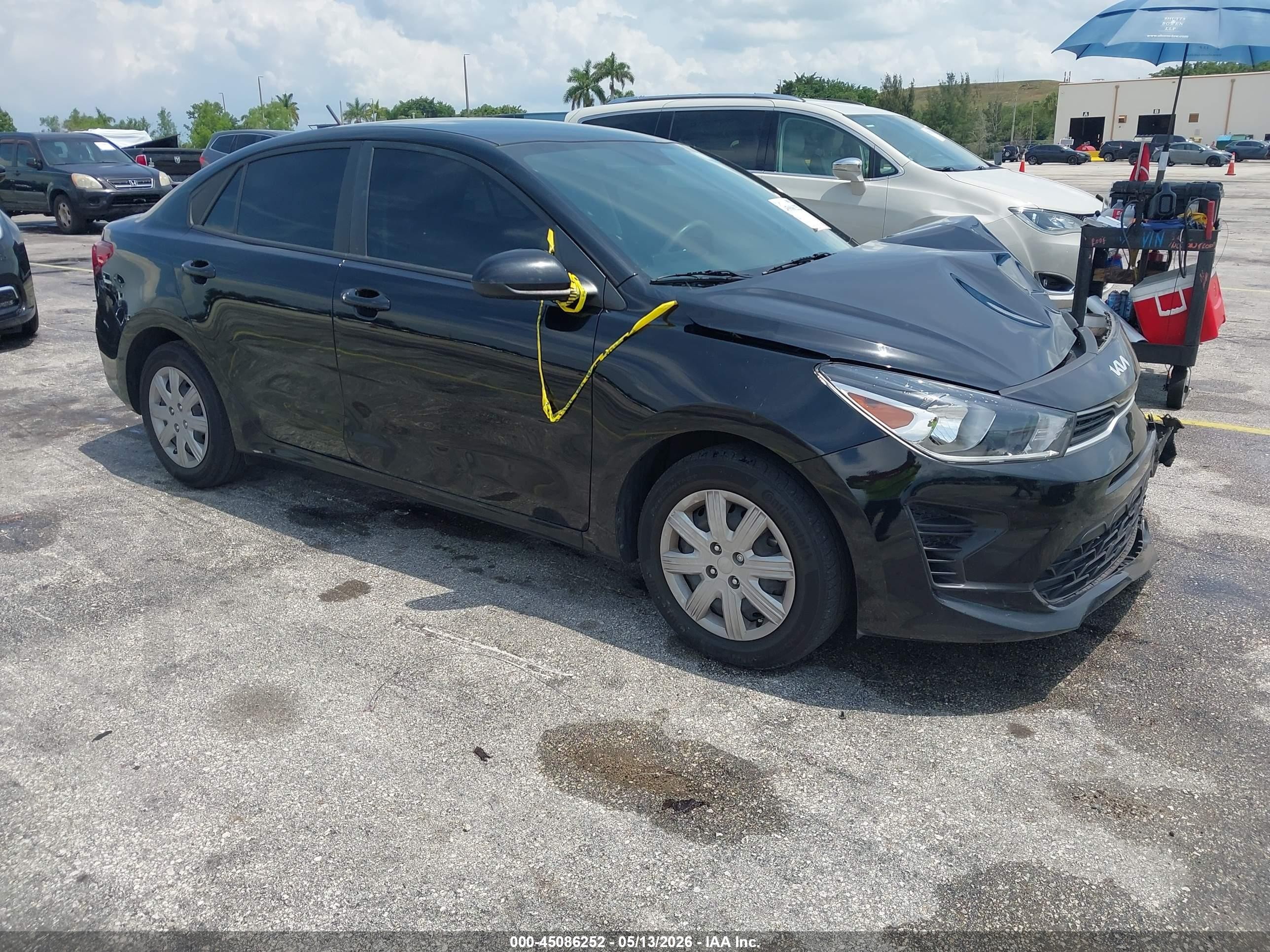 2023 Kia Rio S, VIN 3KPA24AD9PE596878 — Front end