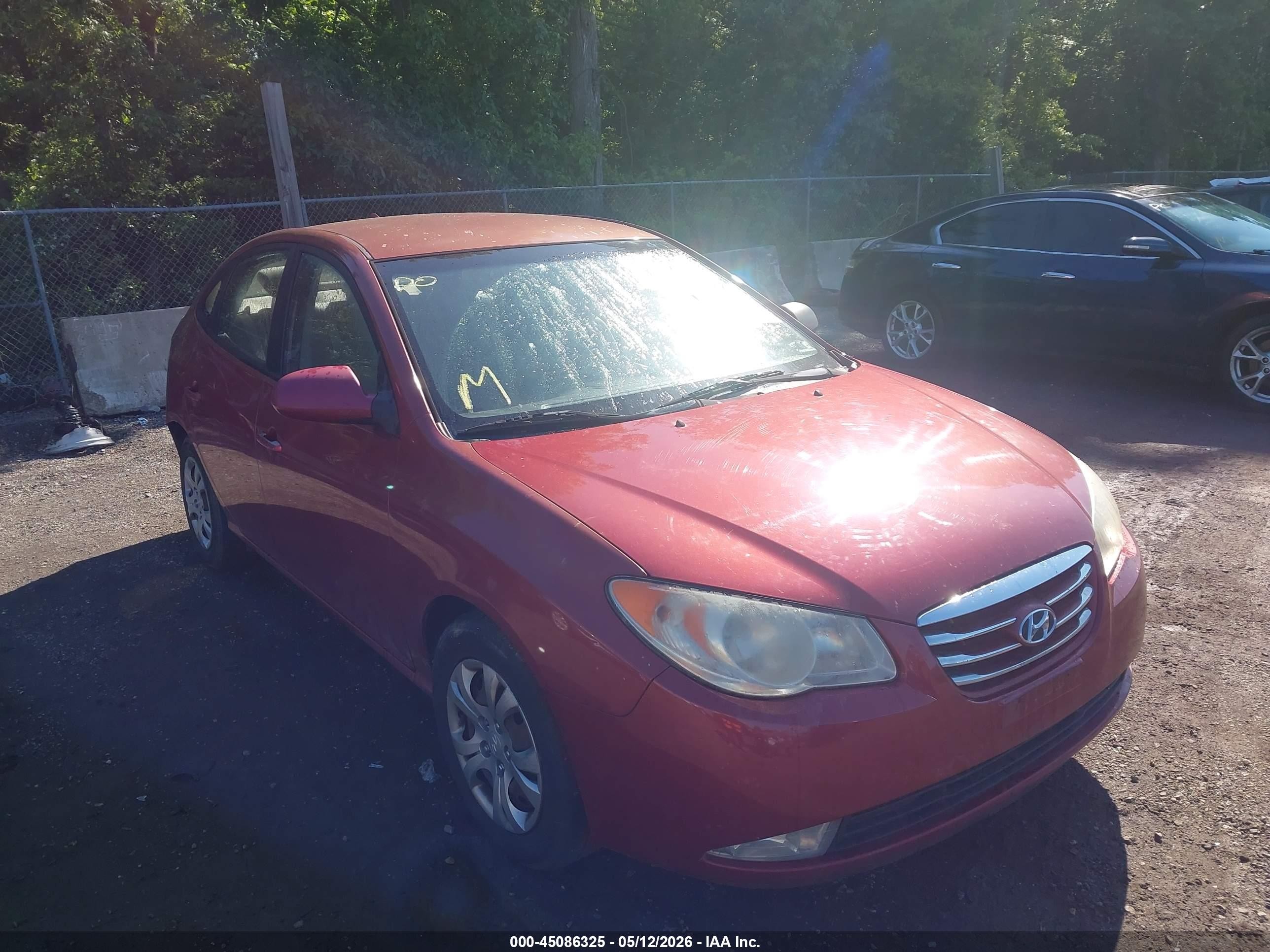 2010 Hyundai Elantra GLS, VIN KMHDU4AD8AU843769 — Rear end