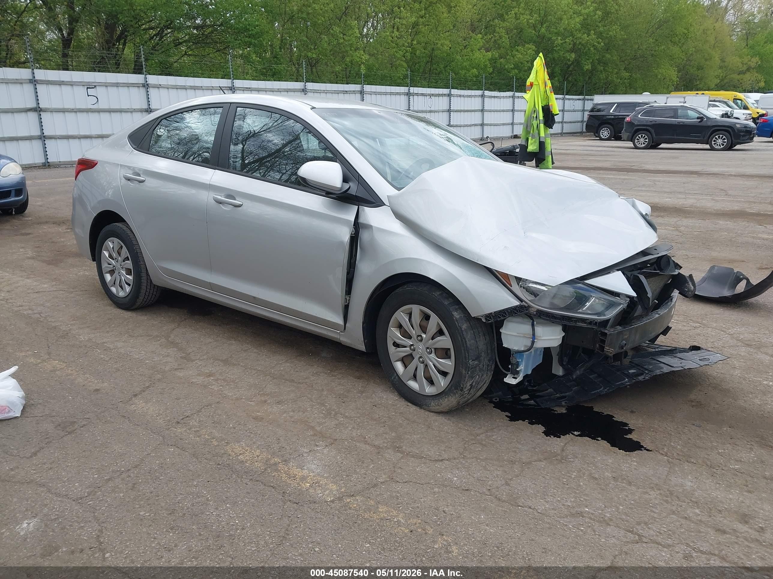2021 Hyundai Accent SE, VIN 3KPC24A69ME128977 — Front end
