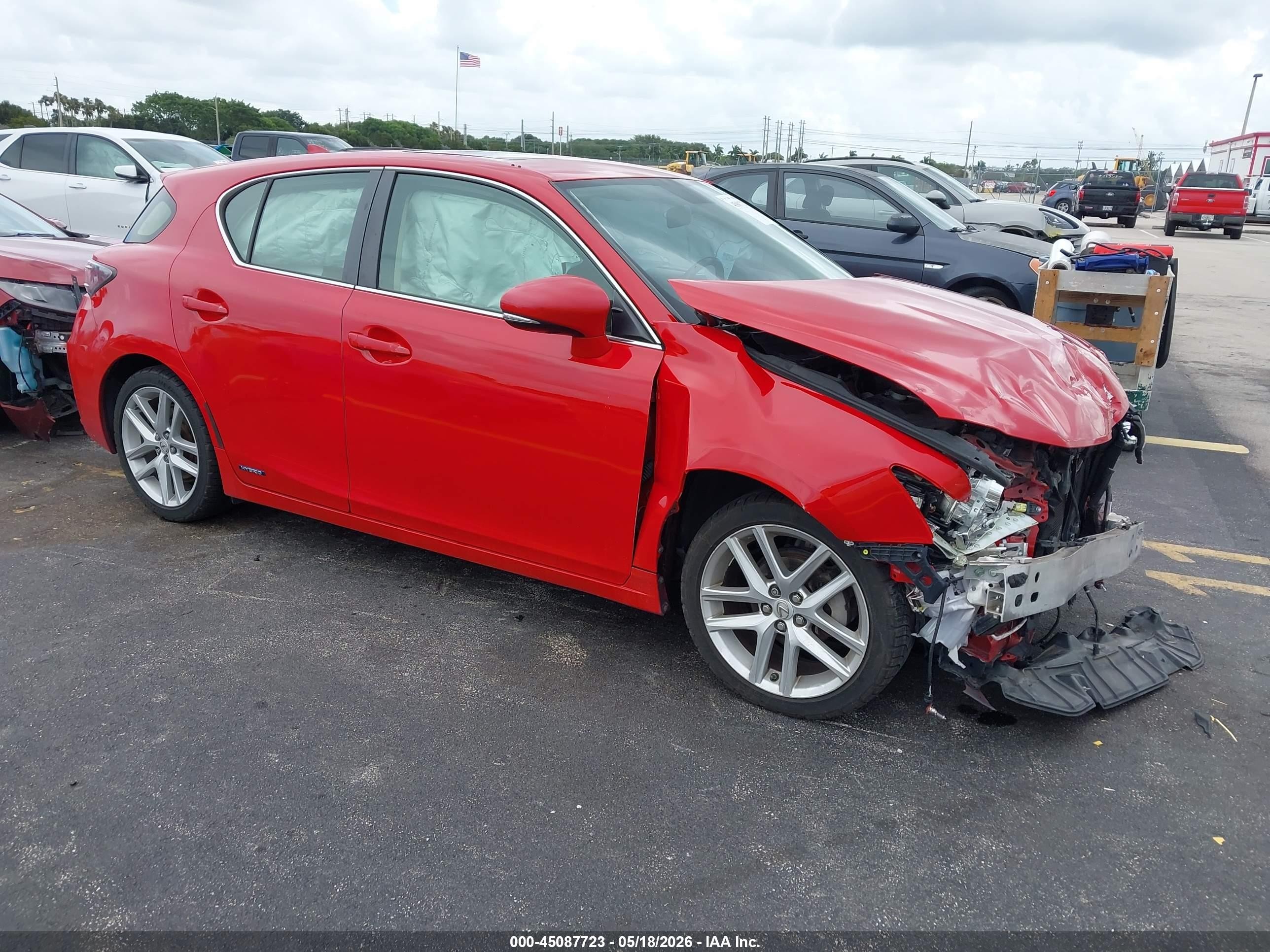 2014 Lexus CT 200h, VIN JTHKD5BH2E2201986 — Front end