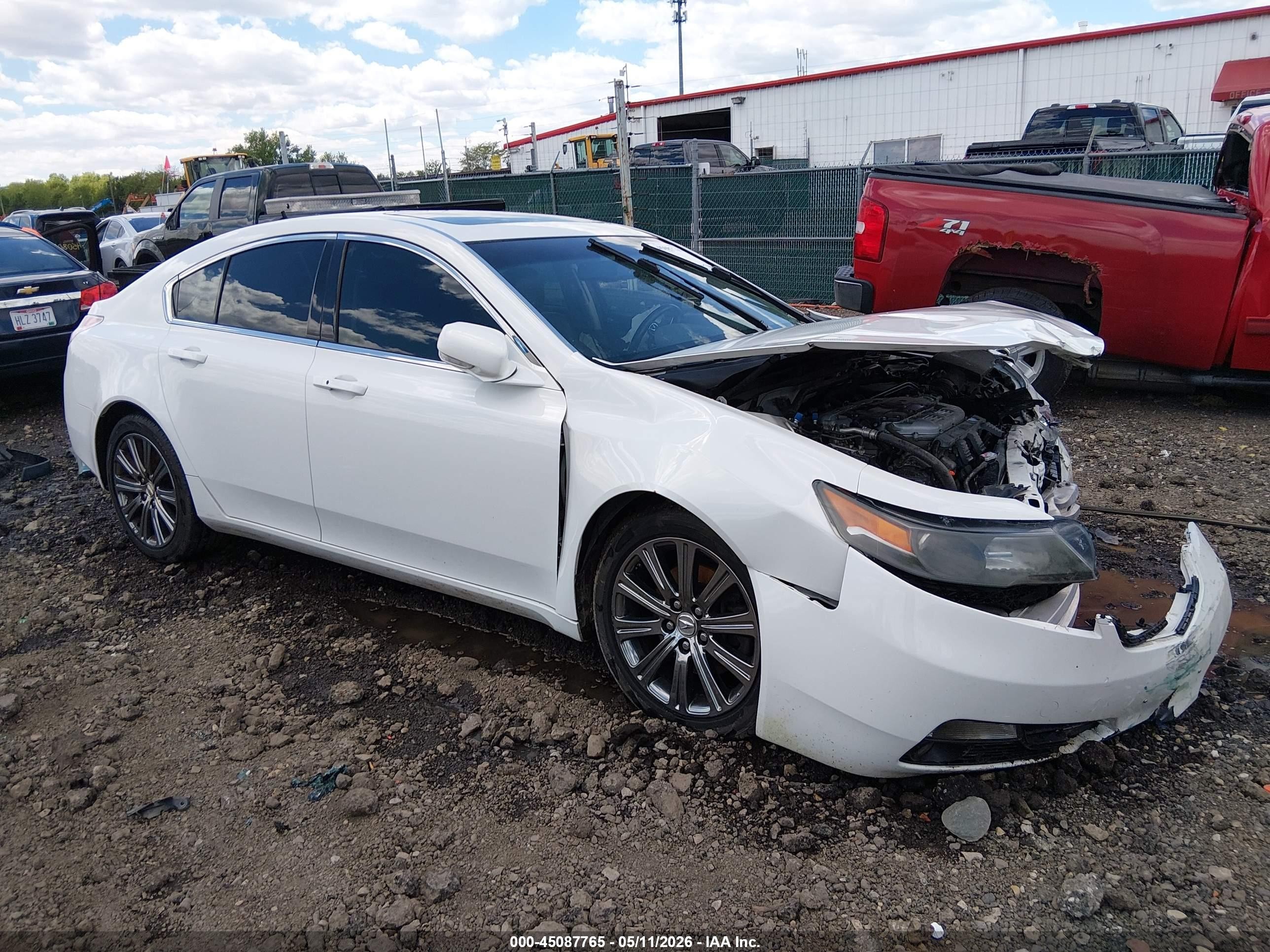 2013 Acura TL Special Edition, VIN 19UUA8F33DA018542 — Опрокидывание