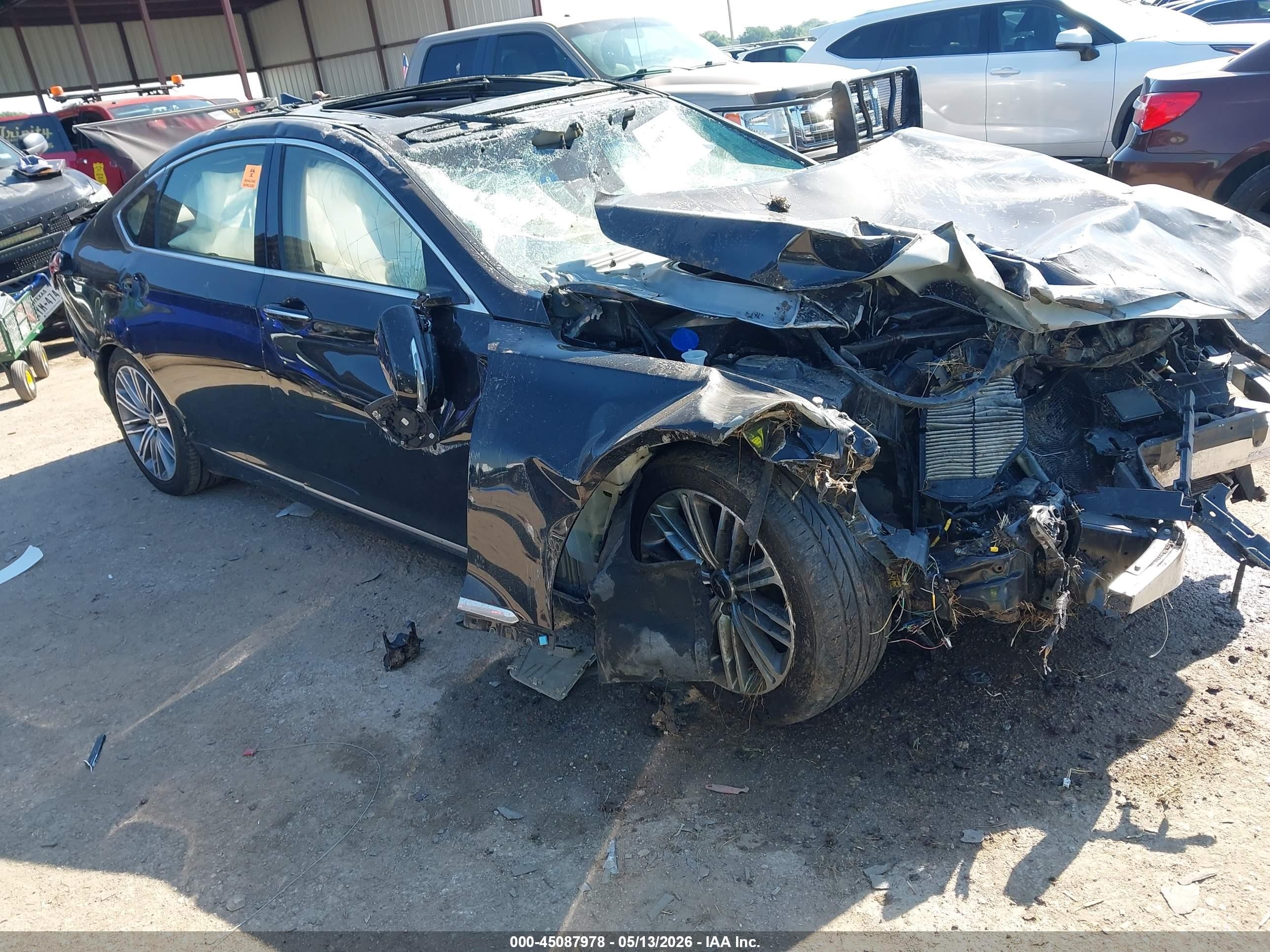 2018 Genesis G80 3.8L, VIN KMHGN4JEXJU235285 — Rollover