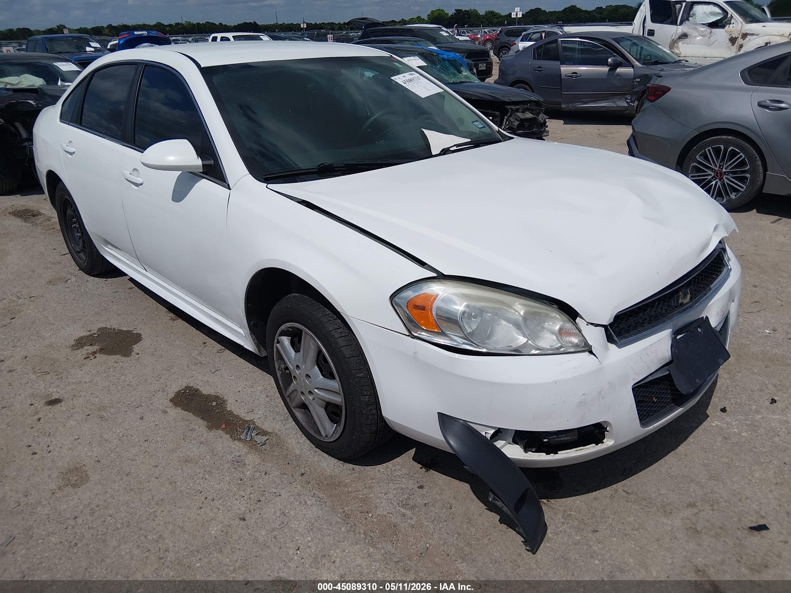 2016 Chevrolet Impala Police Police, VIN 2G1WD5E35G1155858 — Front end