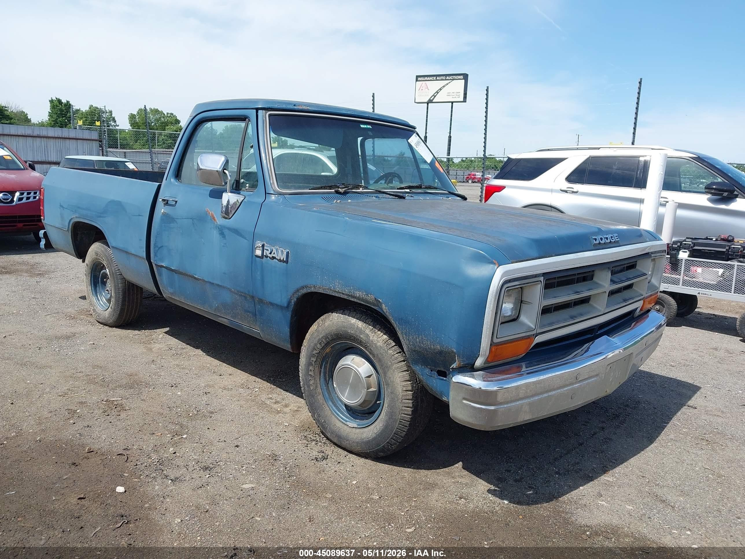1989 Dodge D Series, VIN 1B7FE16X3KS025102 — Normal wear