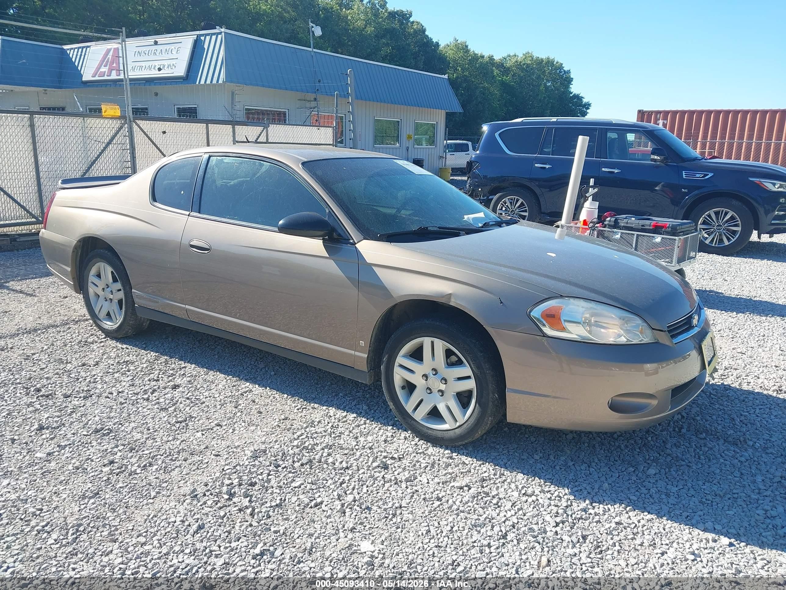 2006 Chevrolet Monte Carlo LT 3.9L, VIN 2G1WK151X69223536 — Front end