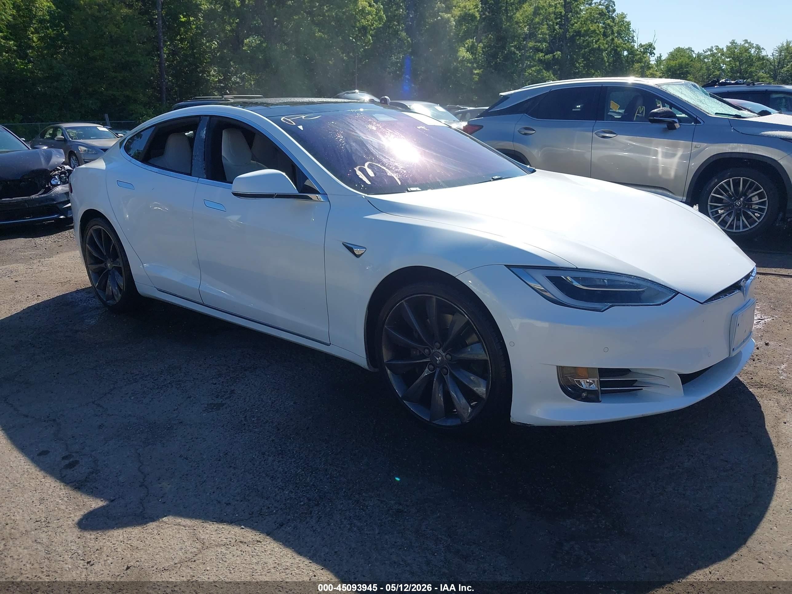 2017 Tesla Model S 100D, VIN 5YJSA1E25HF190669 — Vandalism