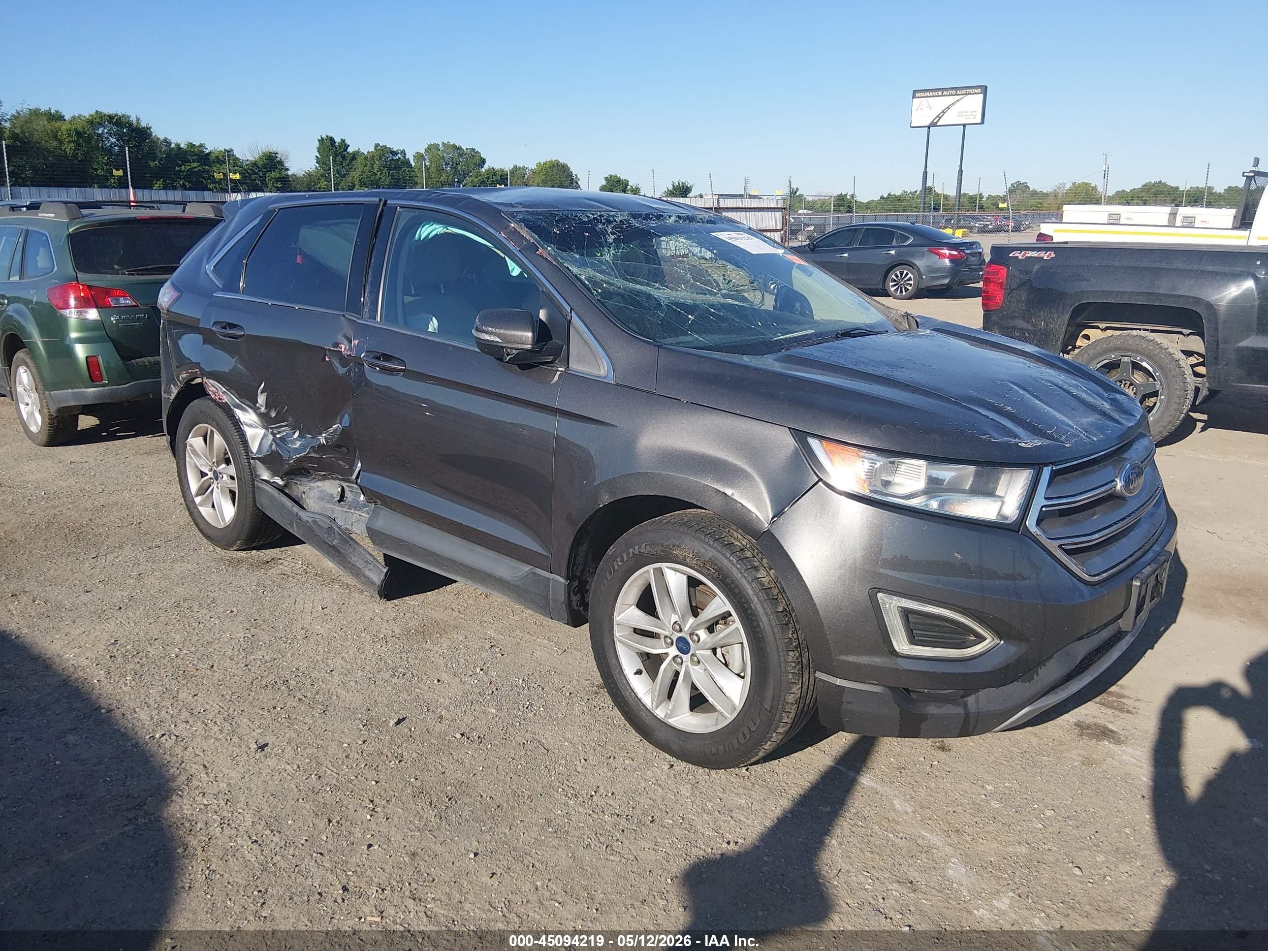 2017 Ford Edge SEL, VIN 2FMPK3J90HBC26357 — Rollover