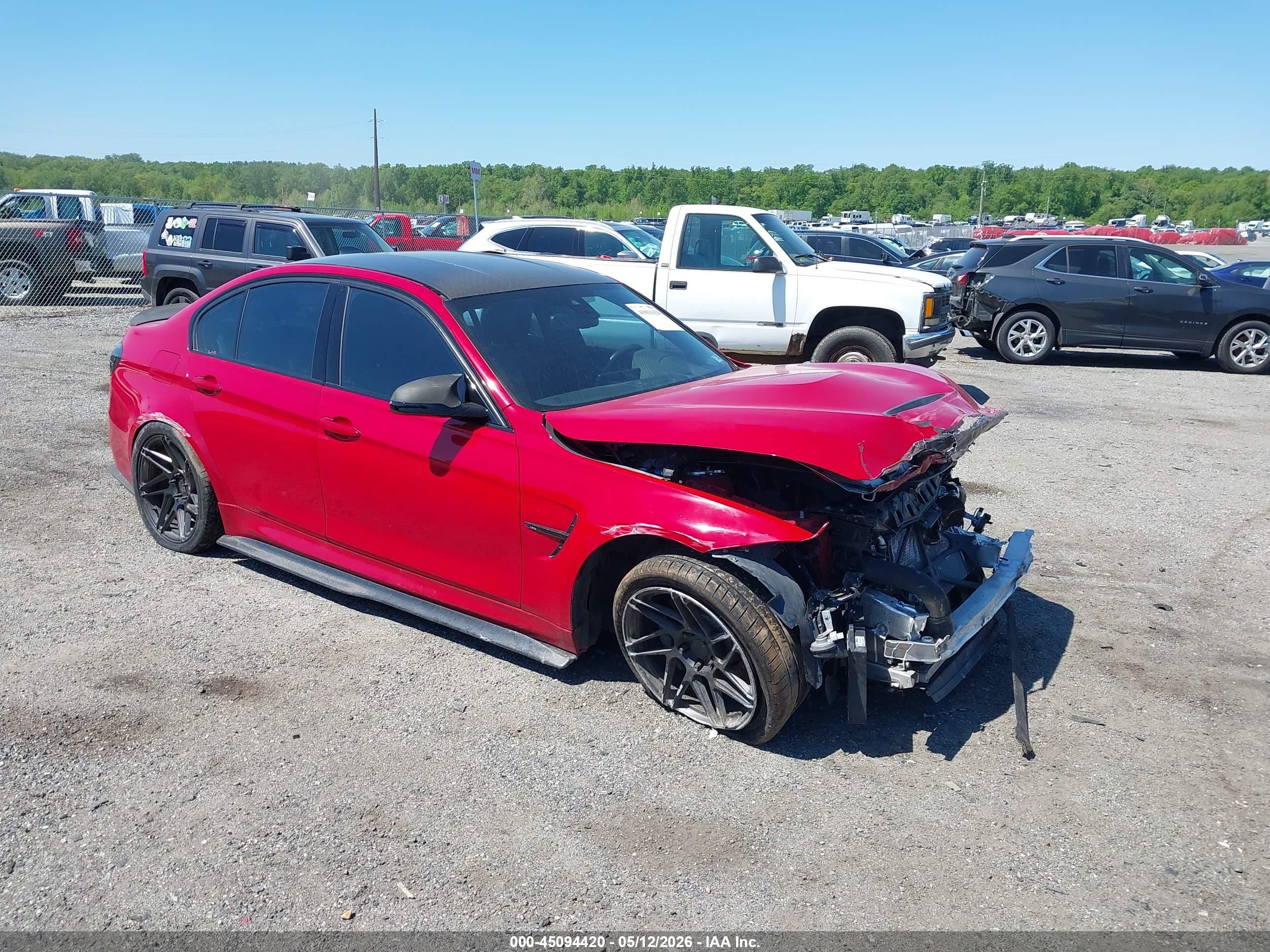 2018 BMW M3, VIN WBS8M9C55J5L00732 — Front end