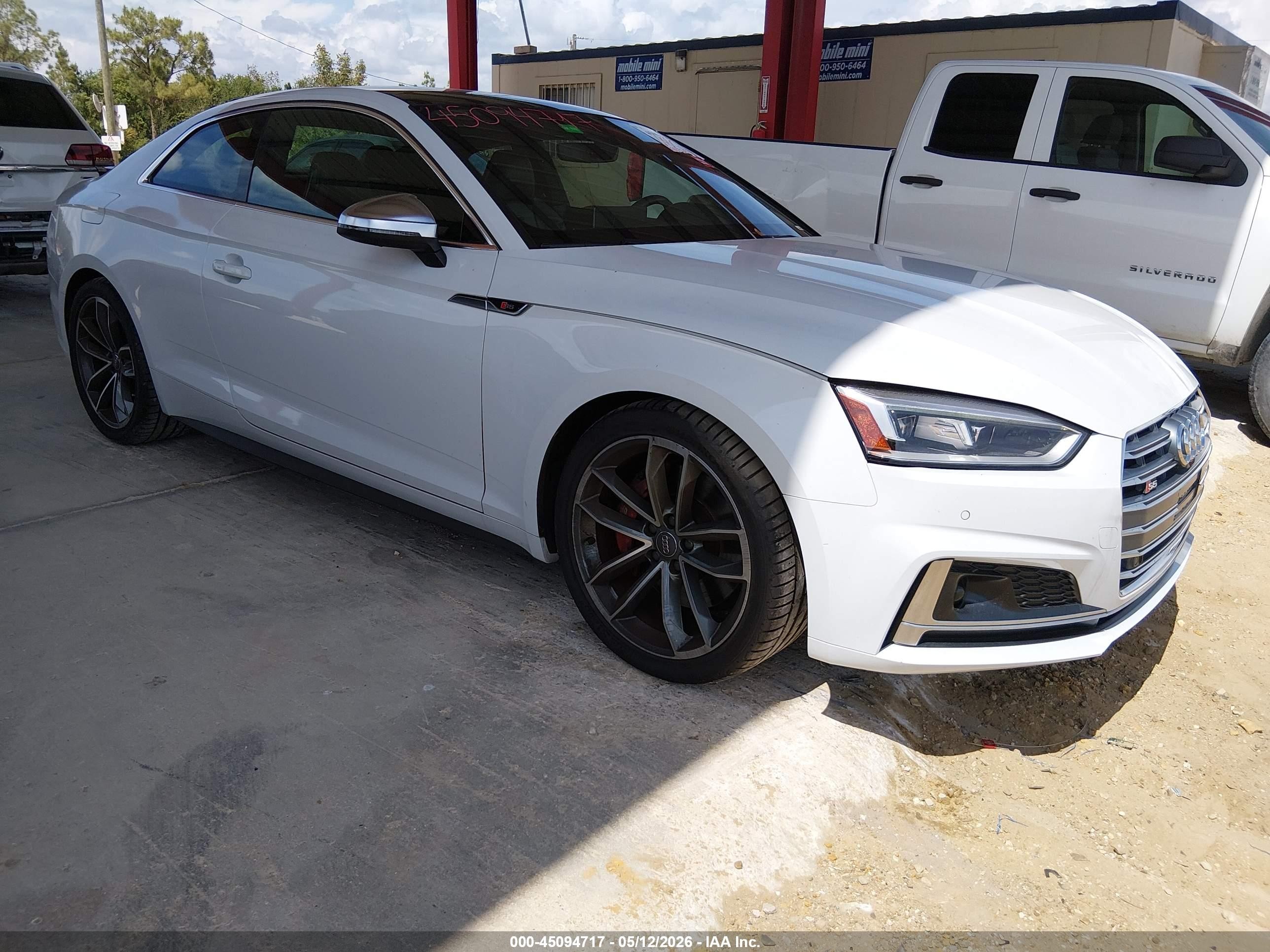 2018 Audi S5 Prestige, VIN WAUR4AF54JA058786 — После угона