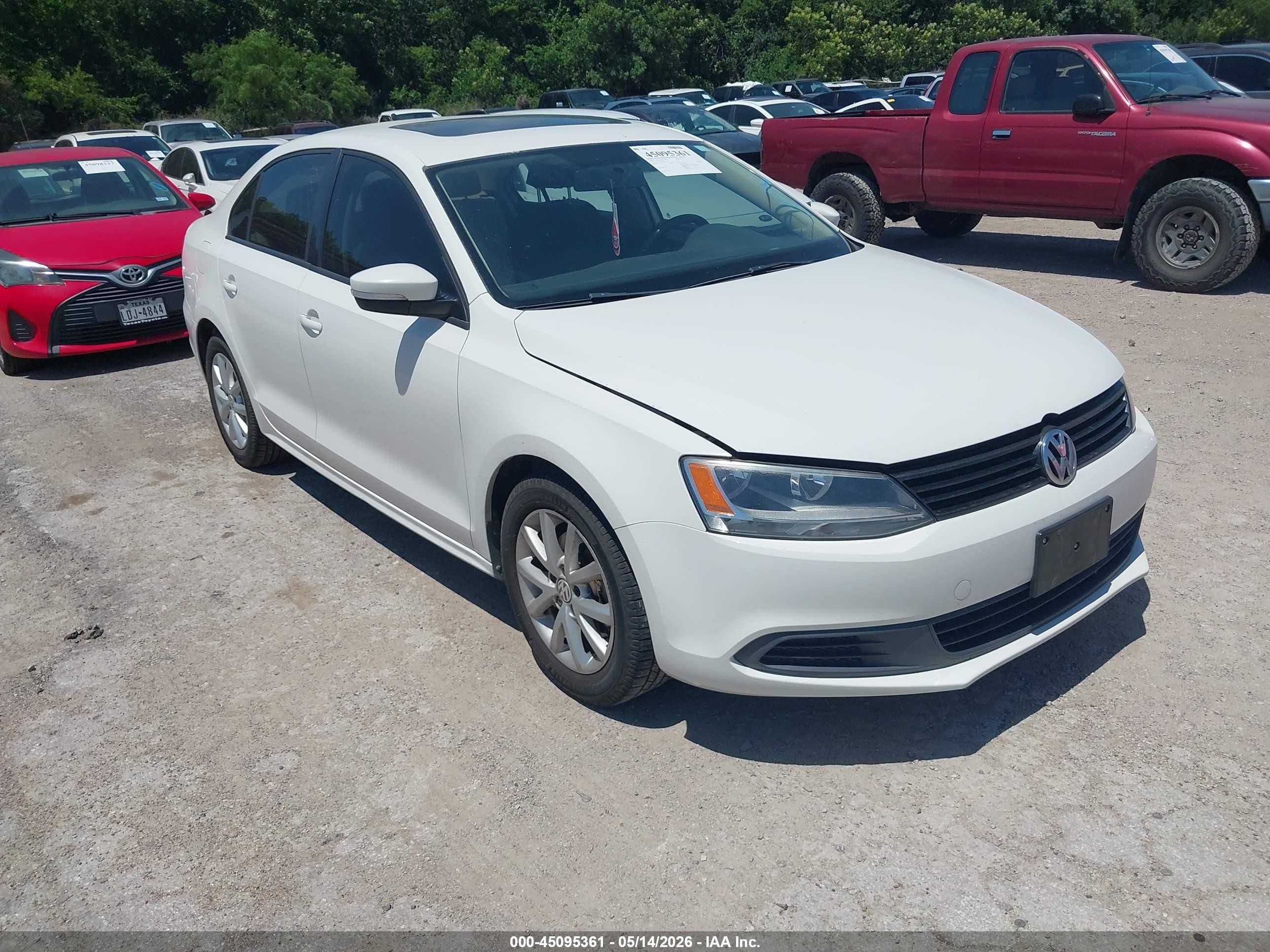 2012 Volkswagen Jetta SE, VIN 3VWDX7AJ3CM351819 — Repossession