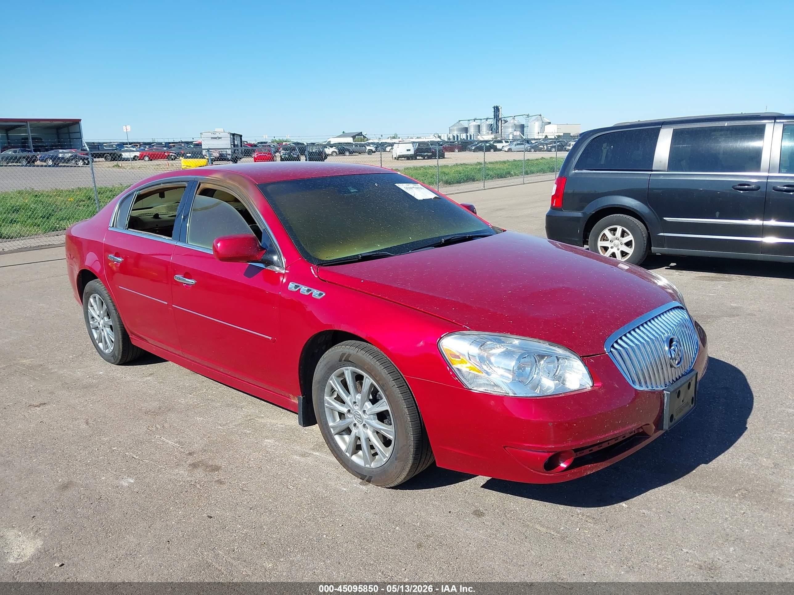 2011 Buick Lucerne CXL Premium, VIN 1G4HJ5EM6BU110647 — Interior fire