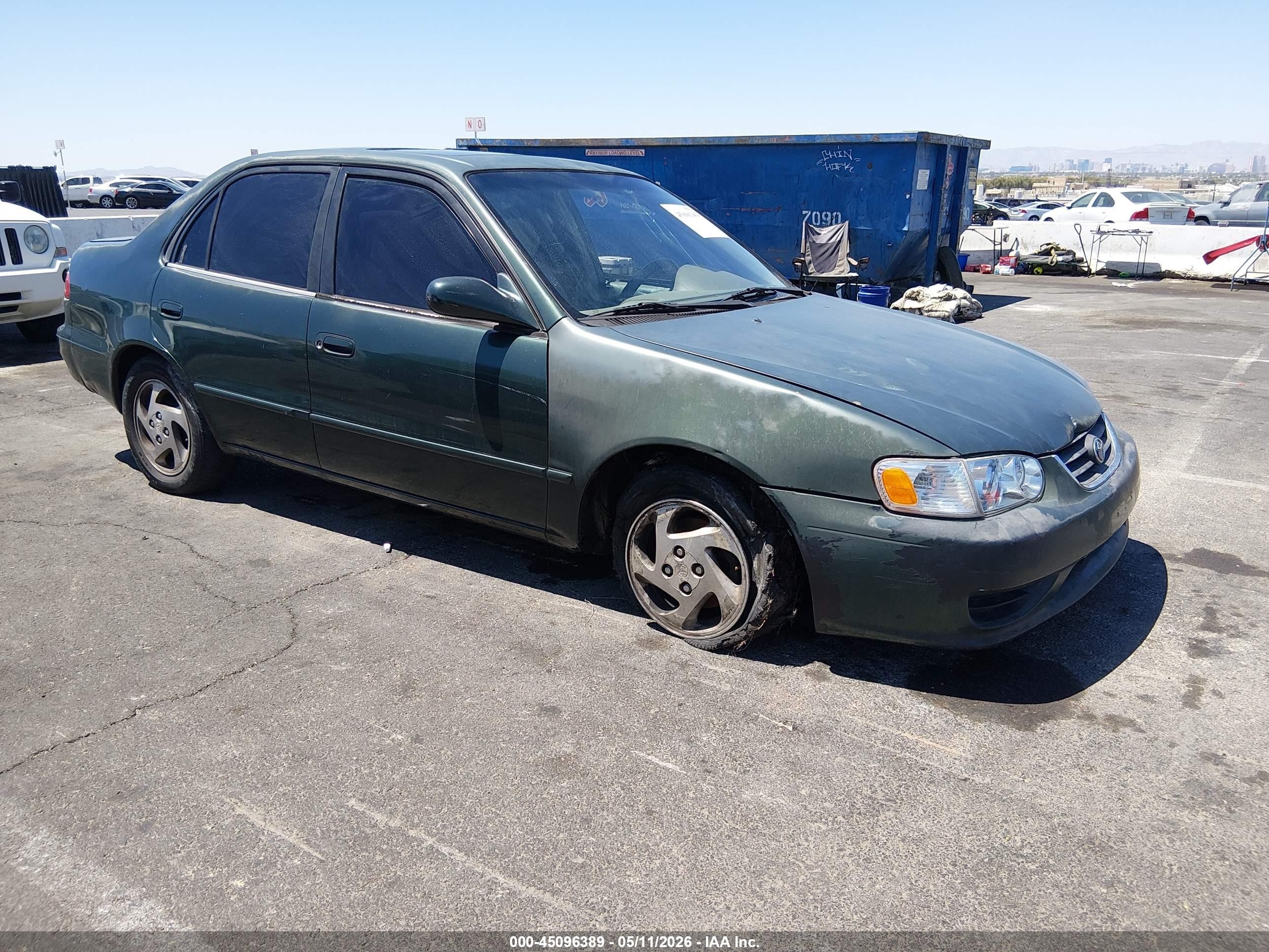 2001 Toyota Corolla CE, VIN 1NXBR12E21Z549718 — Обычный износ
