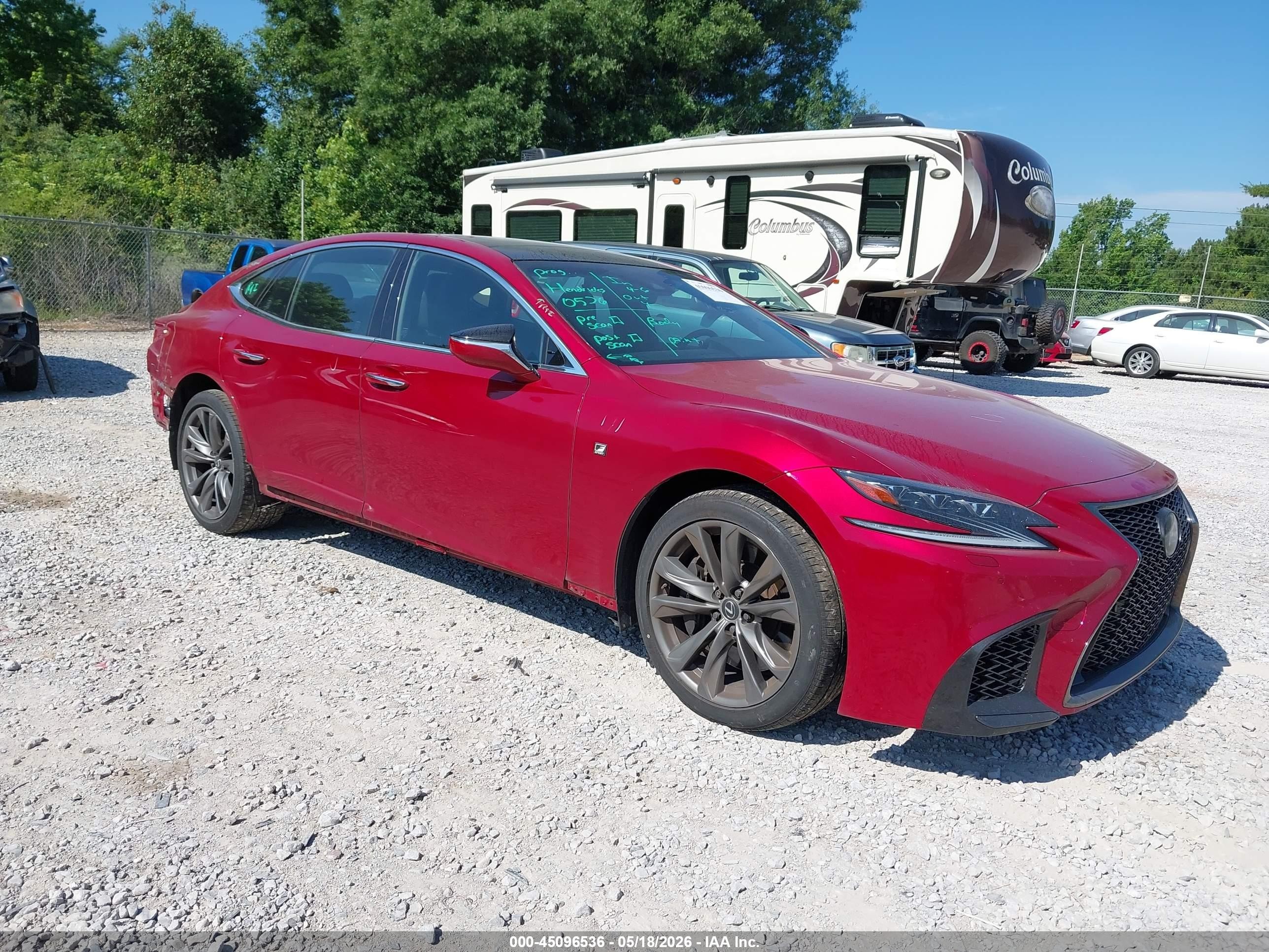 2018 Lexus LS 500 F Sport, VIN JTHB51FF1J5002869 — Rear end