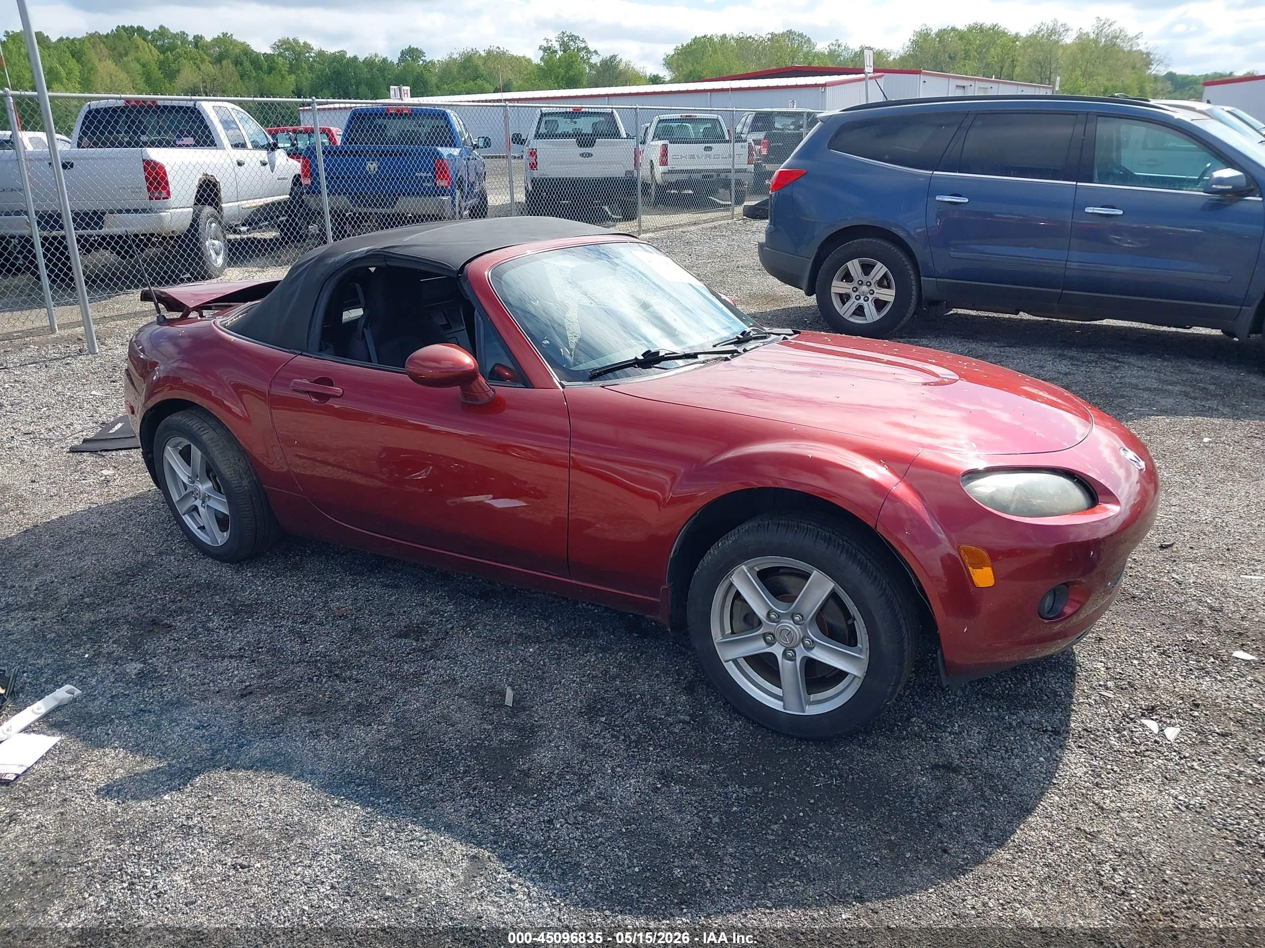 2006 Mazda MX-5 Miata Touring, VIN JM1NC25FX60119012 — Rear end