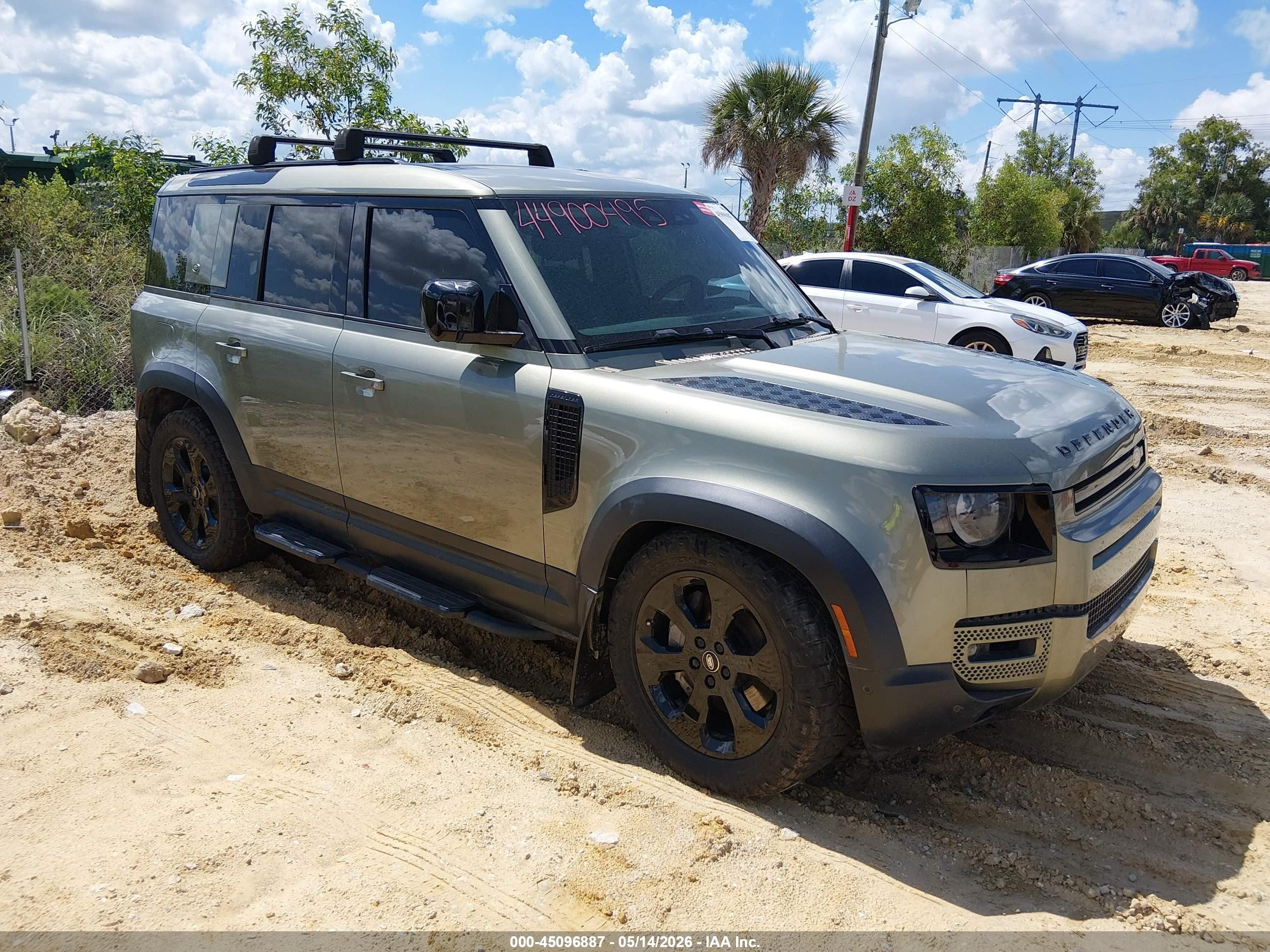 2020 Land Rover Defender HSE, VIN SALE9EEUXL2029995 — Water / flood