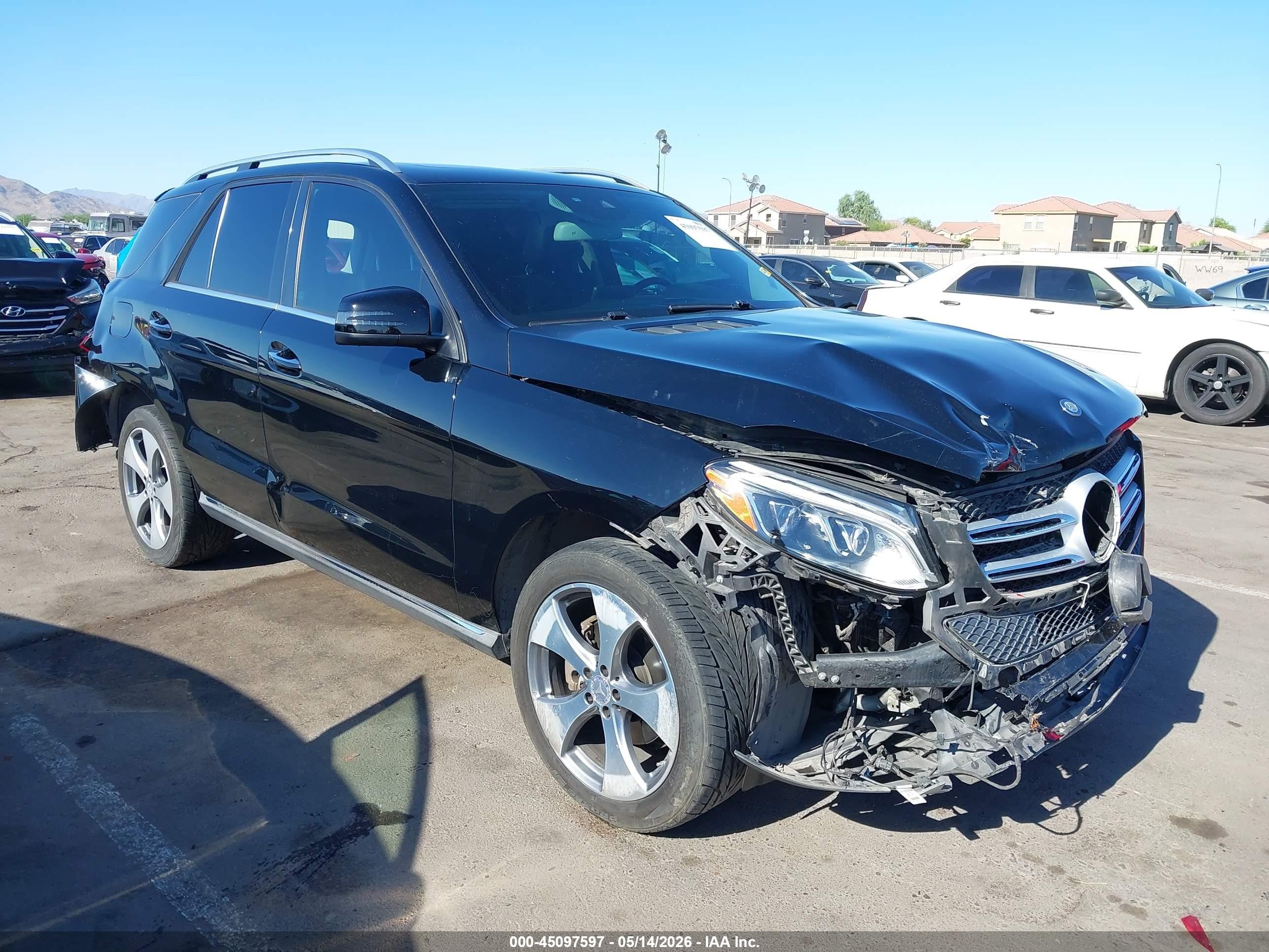 2016 Mercedes-Benz GLE 350, VIN 4JGDA5JB3GA812193 — Rear end