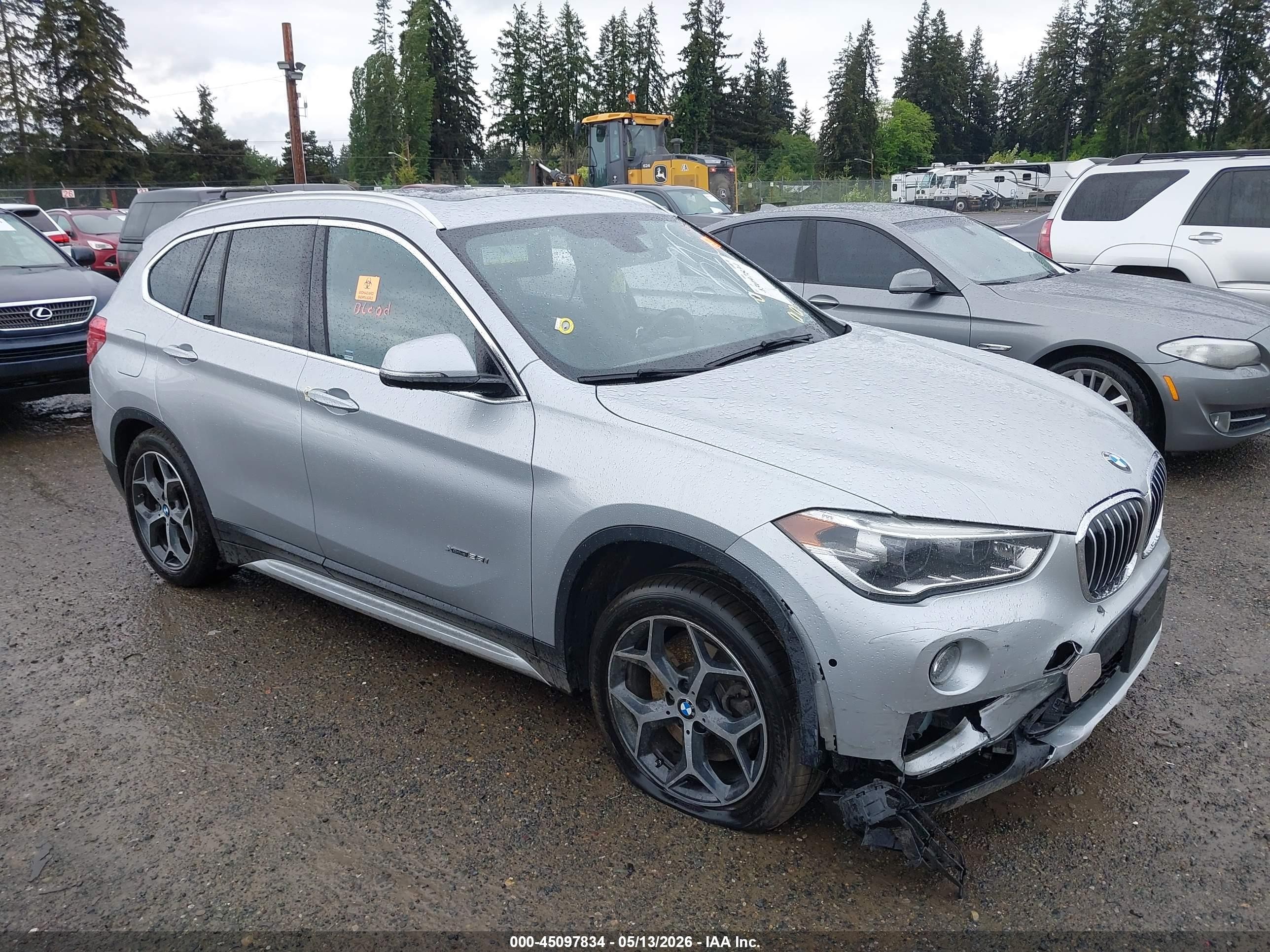 2017 BMW X1 xDrive28i, VIN WBXHT3C33H5F76333 — Biohazard / chemical