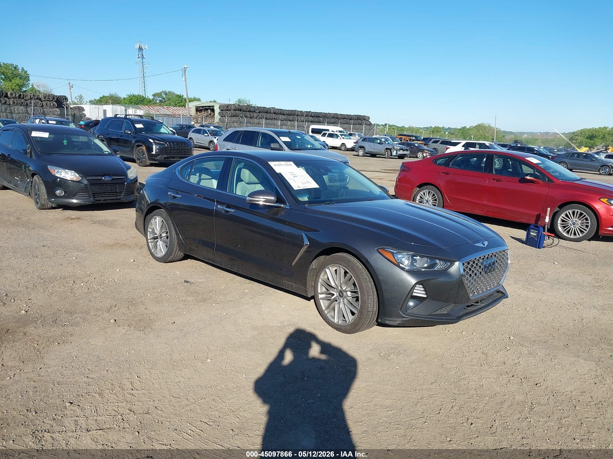 2020 Genesis G70 2.0T, VIN KMTG64LA6LU050263 — Rear end