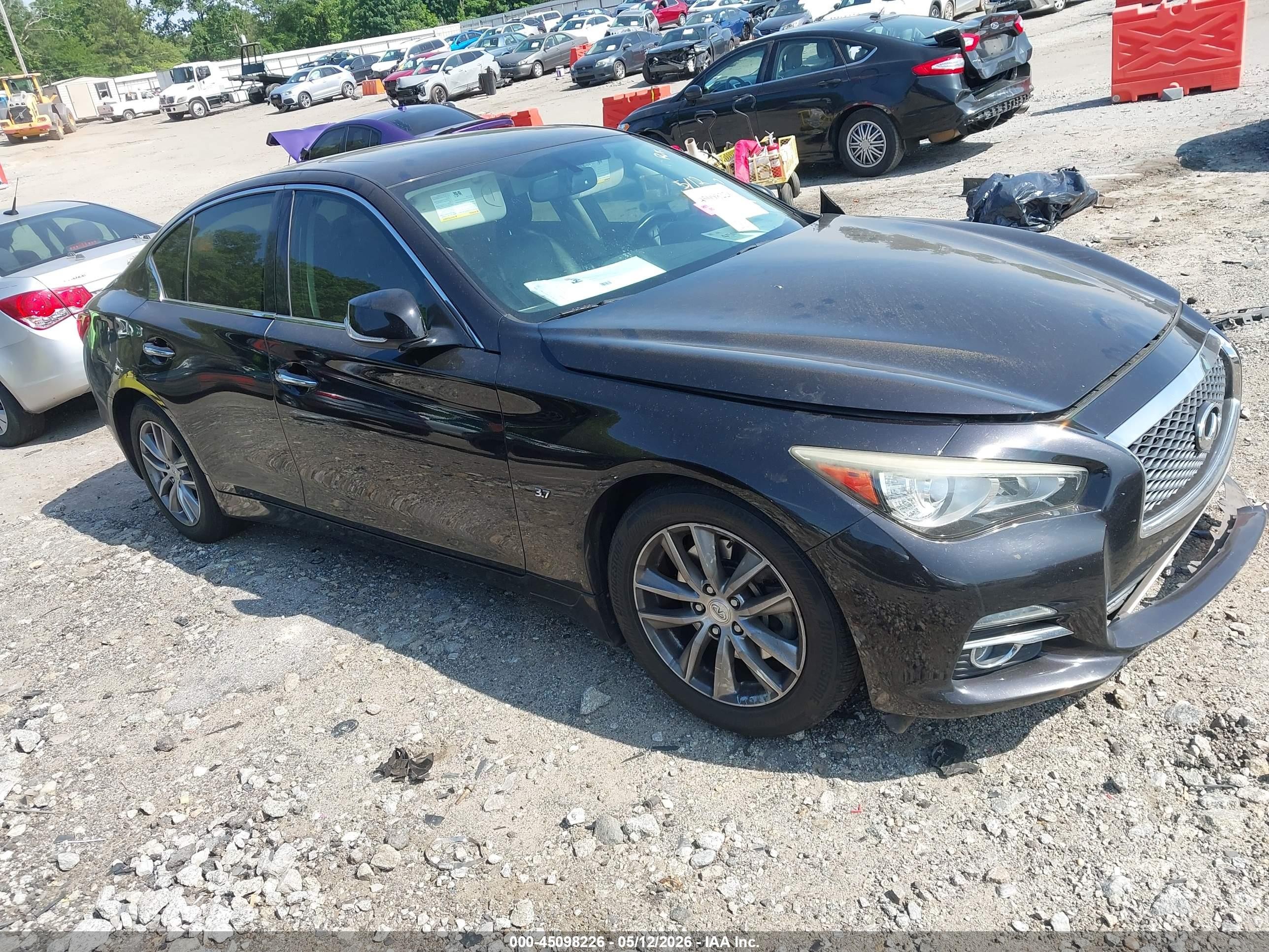 2014 Infiniti Q50, VIN JN1BV7AP5EM691205 — Front end