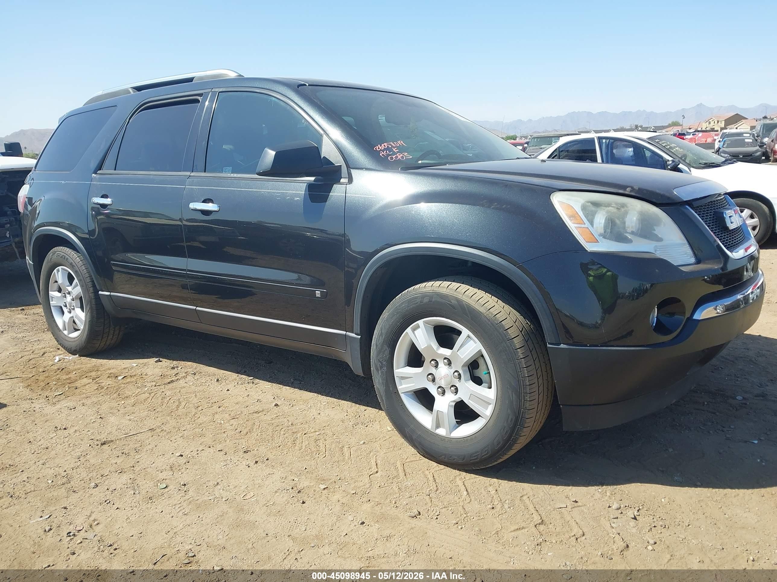 2009 GMC Acadia SLE1, VIN 1GKER13D09J160083 — Зад
