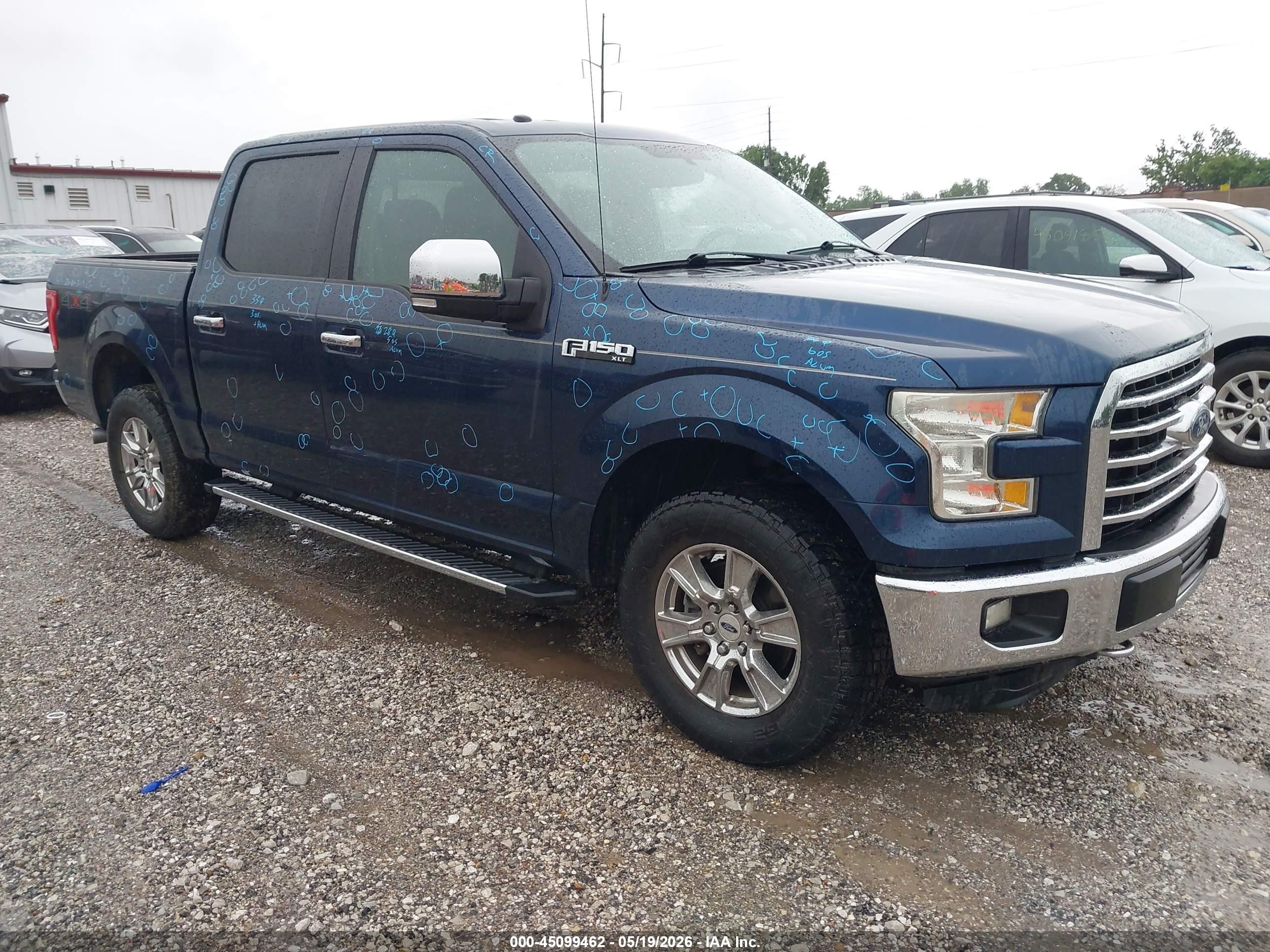 2015 Ford F-150 Lariat, VIN 1FTEW1EF1FKD32971 — Hail
