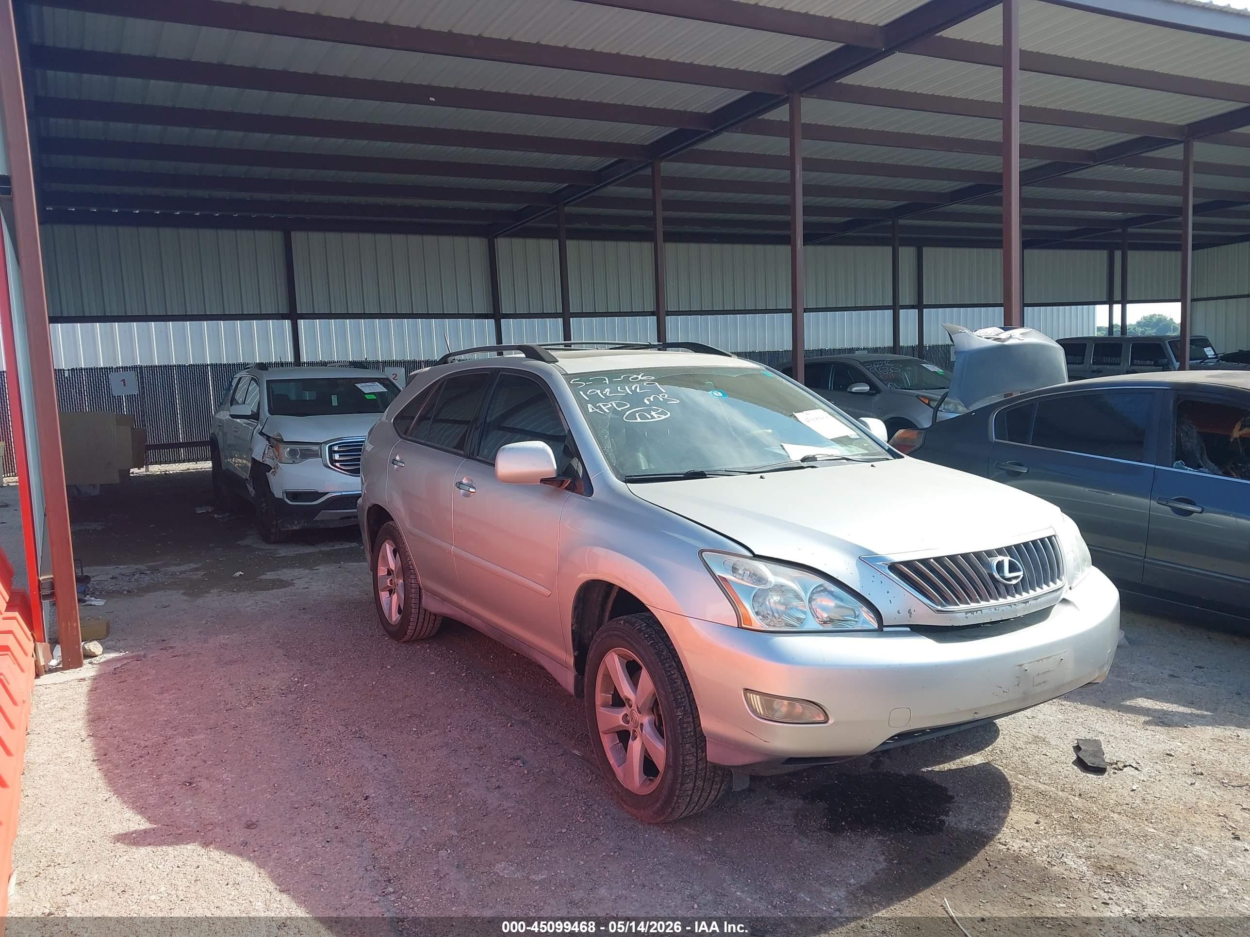 2008 Lexus RX 350, VIN 2T2GK31U08C038787 — Engine fire