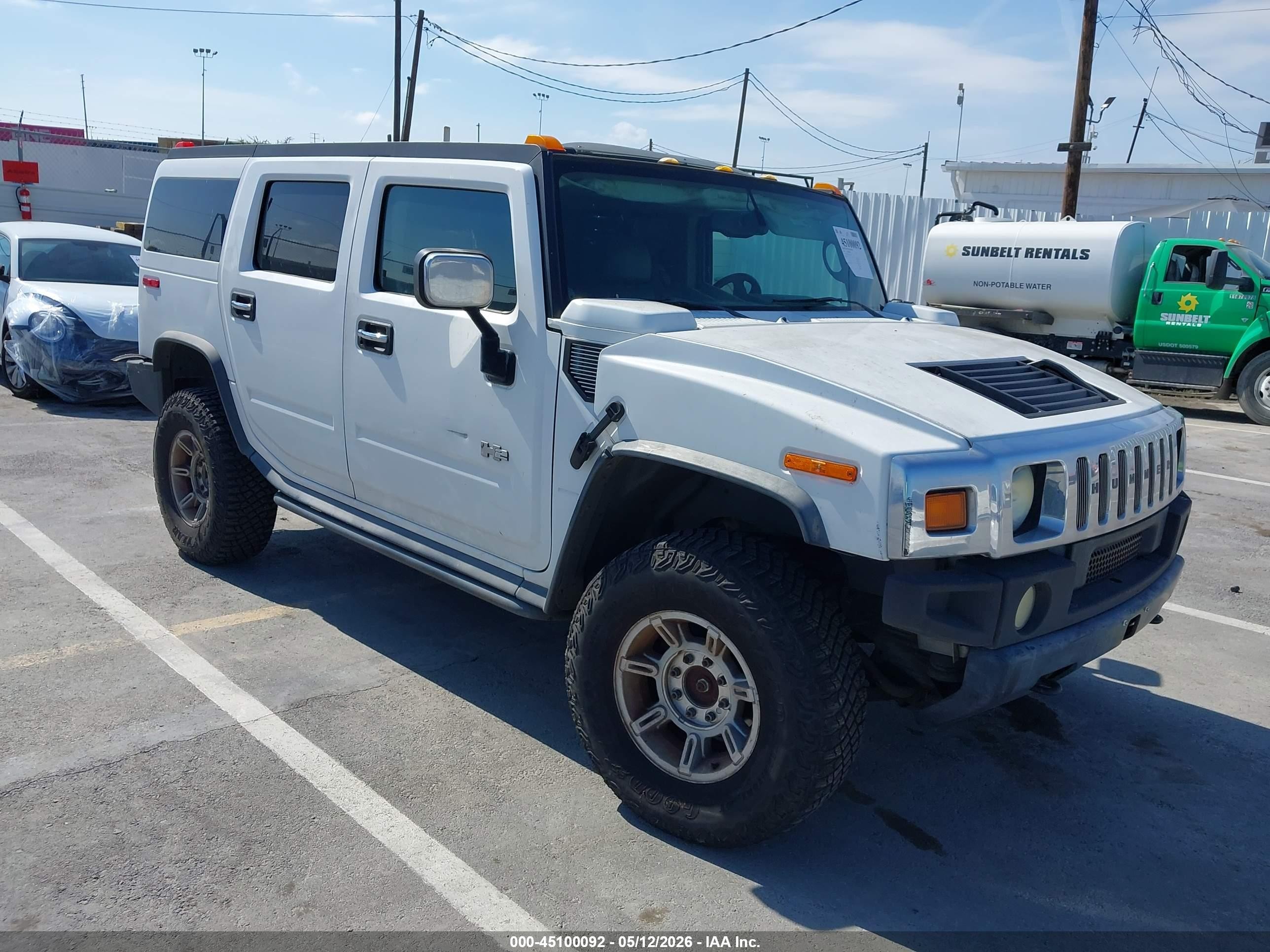 2003 Hummer H2, VIN 5GRGN23U83H121504 — Theft recovery