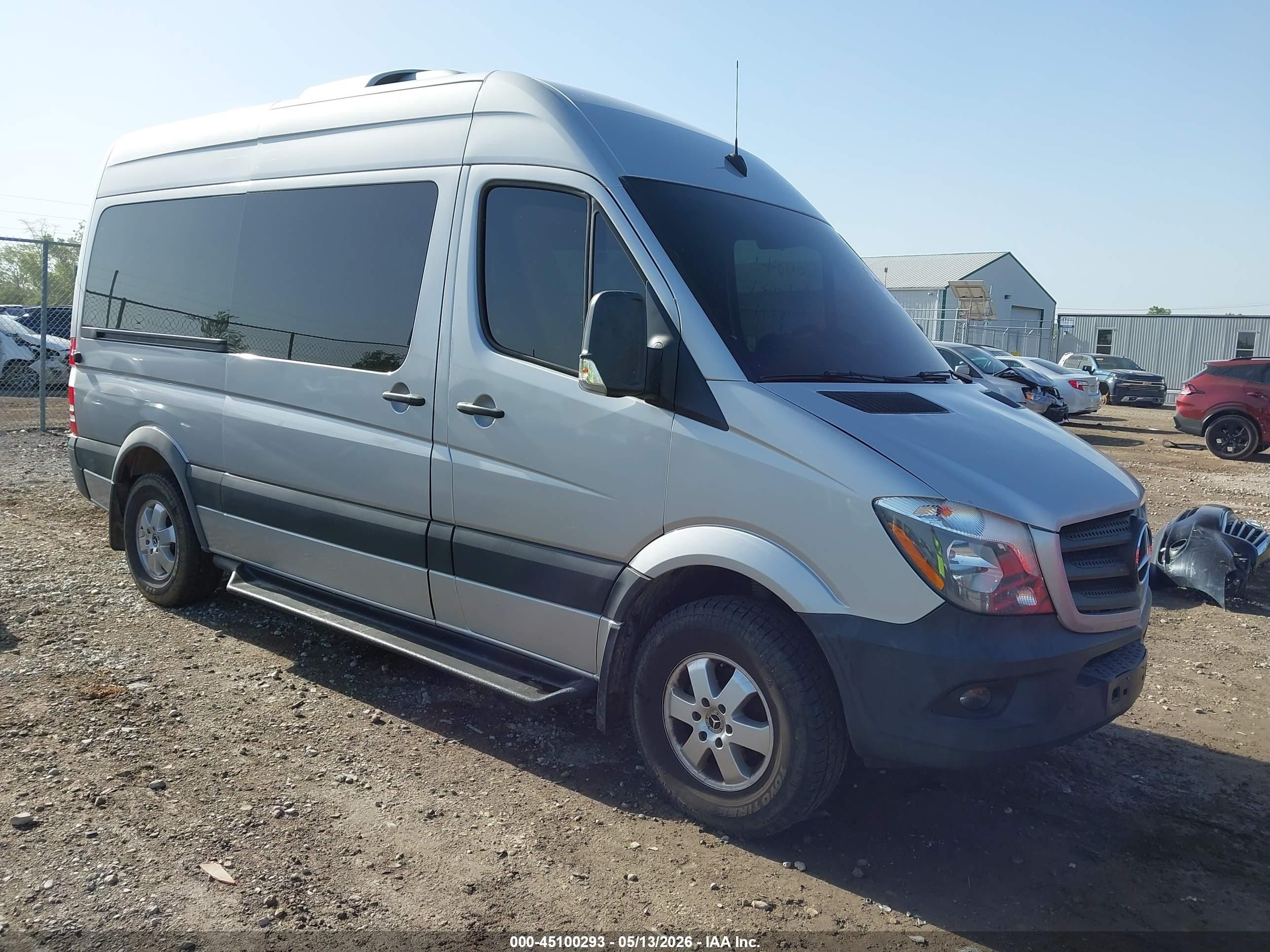 2018 Mercedes-Benz Sprinter Passenger, VIN 8BRPE7CD0JE158963 — Undercarriage