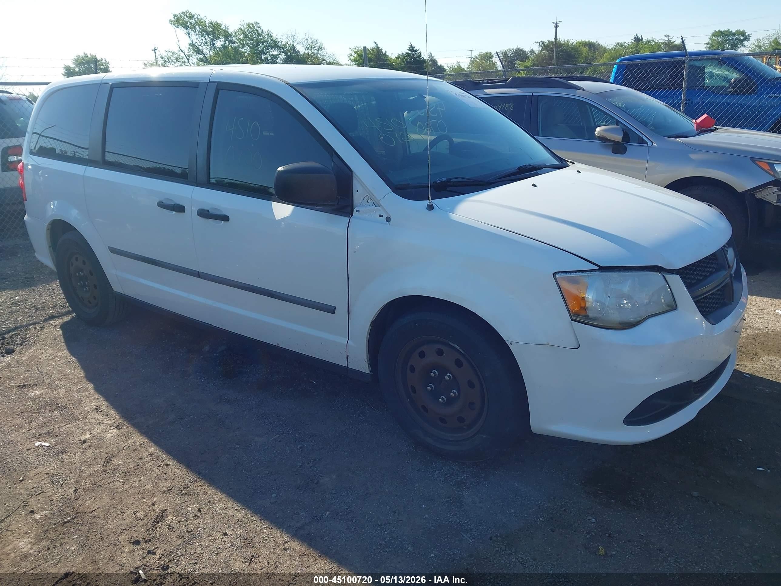 2014 Ram Cargo Van Tradesman, VIN 2C4JRGAG8ER323952 — Normal wear