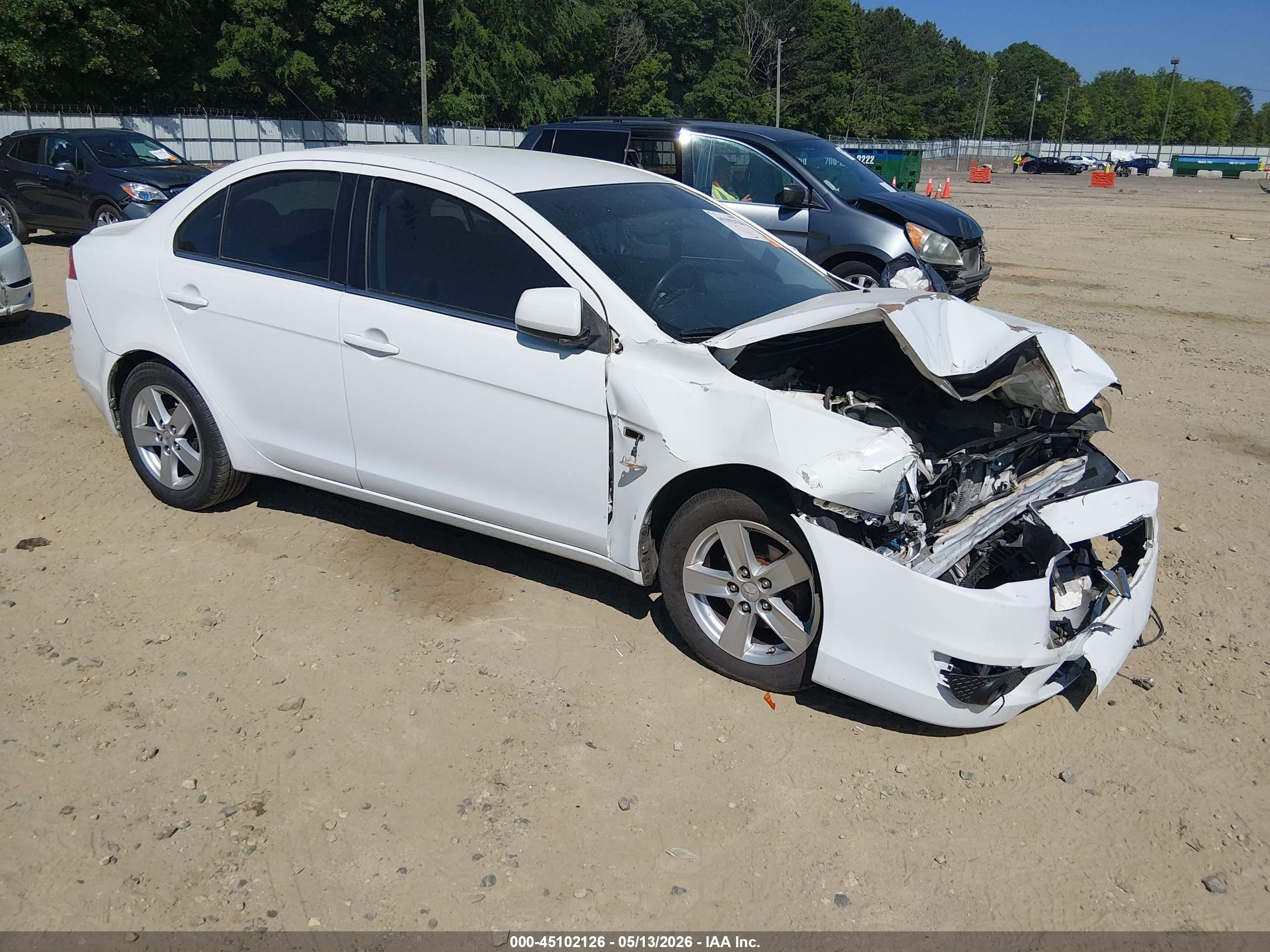 2008 Mitsubishi Lancer DE, VIN JA3AU26U28U033888 — Front end