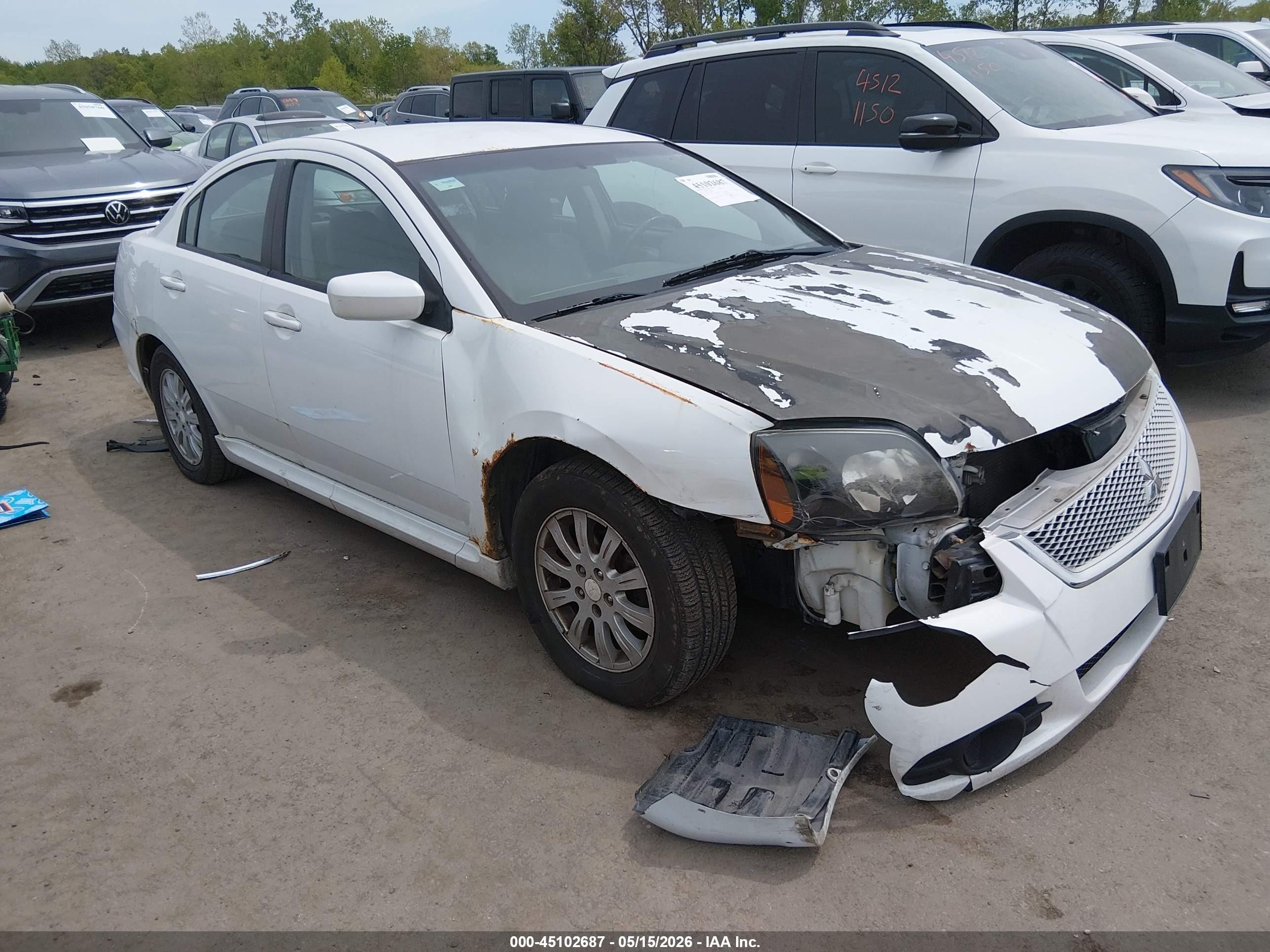 2010 Mitsubishi Galant FE, VIN 4A32B2FF7AE015817 — Front end
