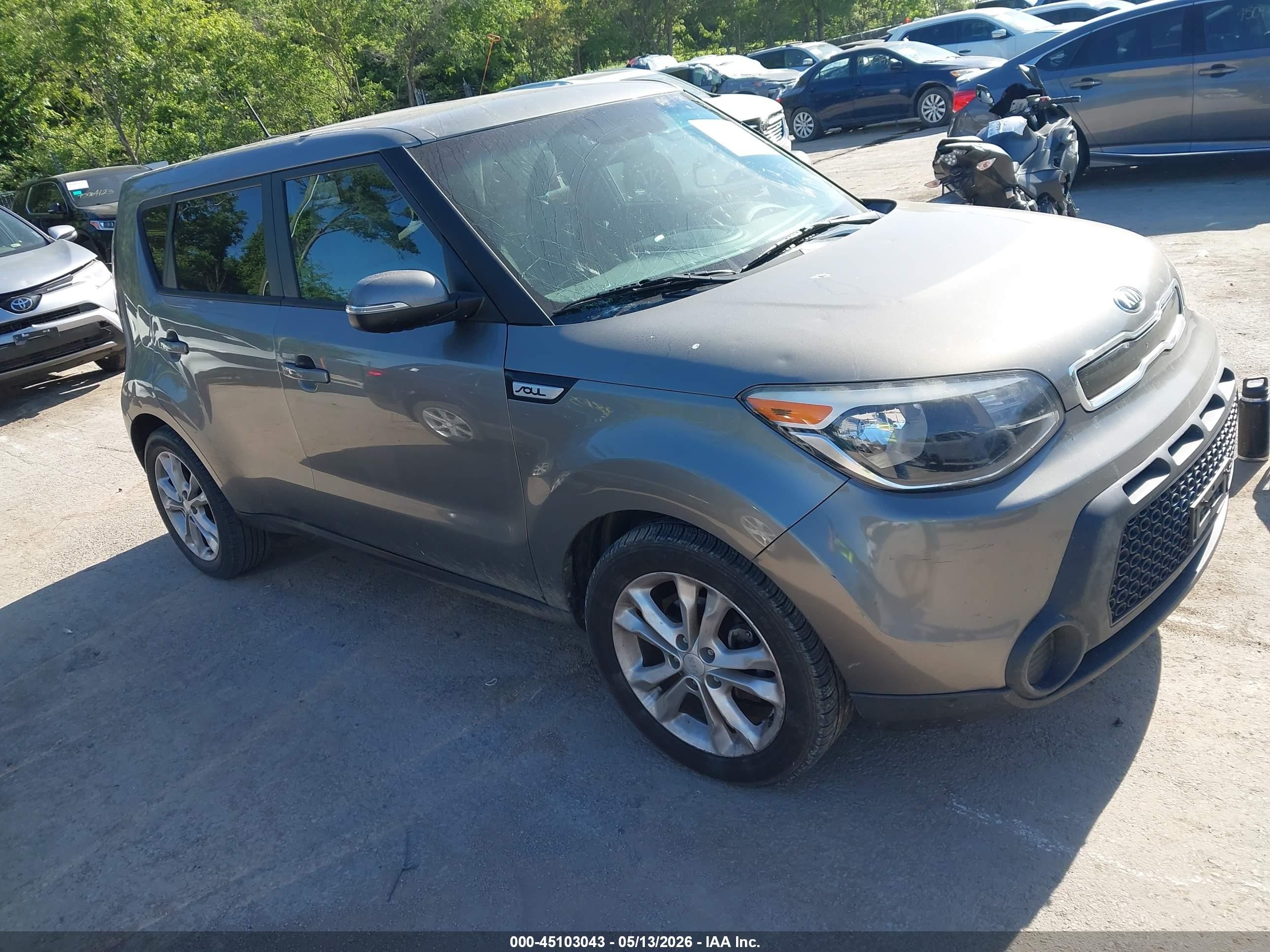 2014 Kia Soul +, VIN KNDJP3A57E7014200 — Rear end