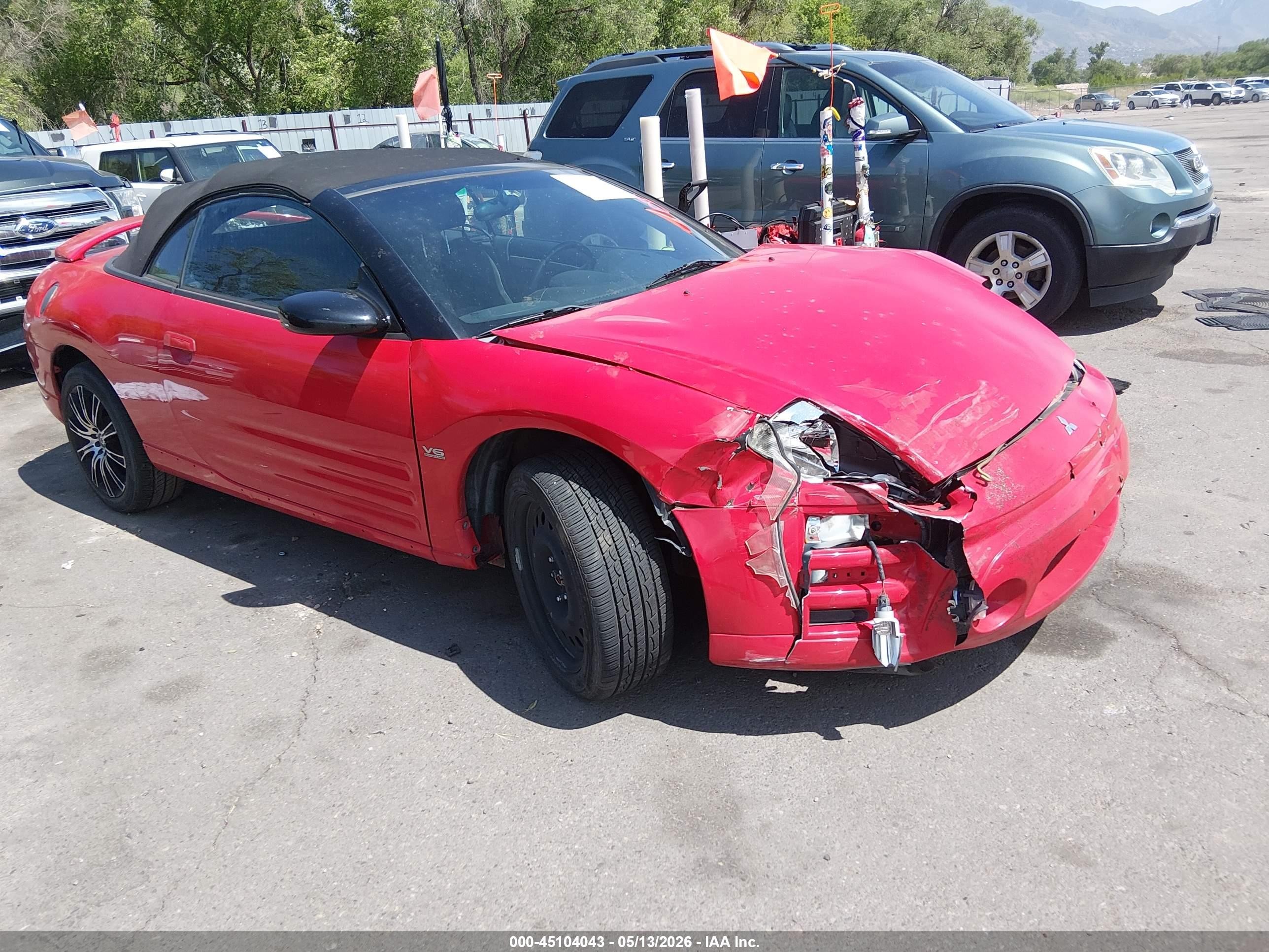 2003 Mitsubishi Eclipse GT, VIN 4A3AE55HX3E097391 — Front end