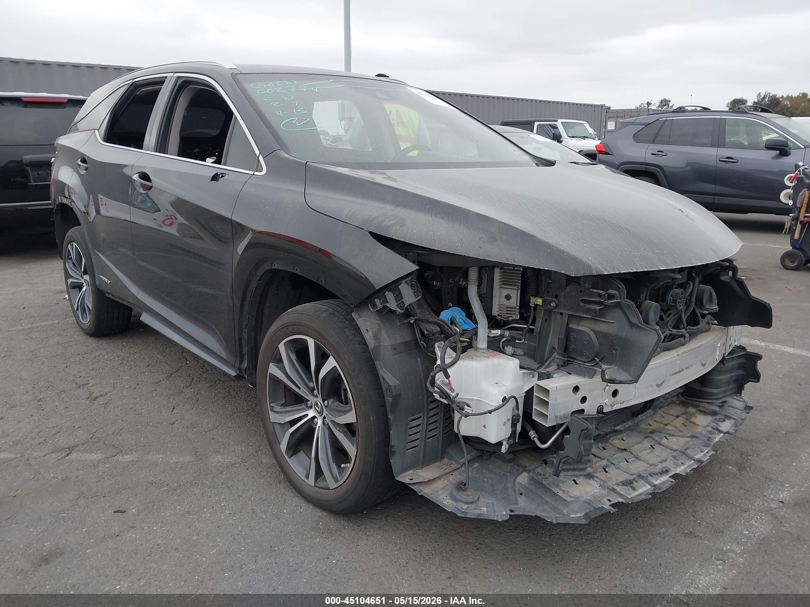 2019 Lexus RX 450hL Premium, VIN JTJDGKCA5K2008774 — Theft recovery