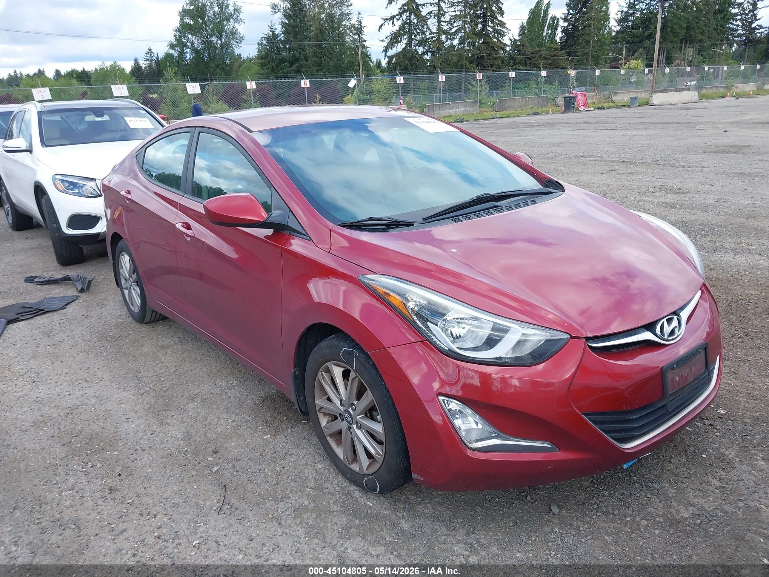 2015 Hyundai Elantra SE, VIN 5NPDH4AE9FH592814 — Undercarriage