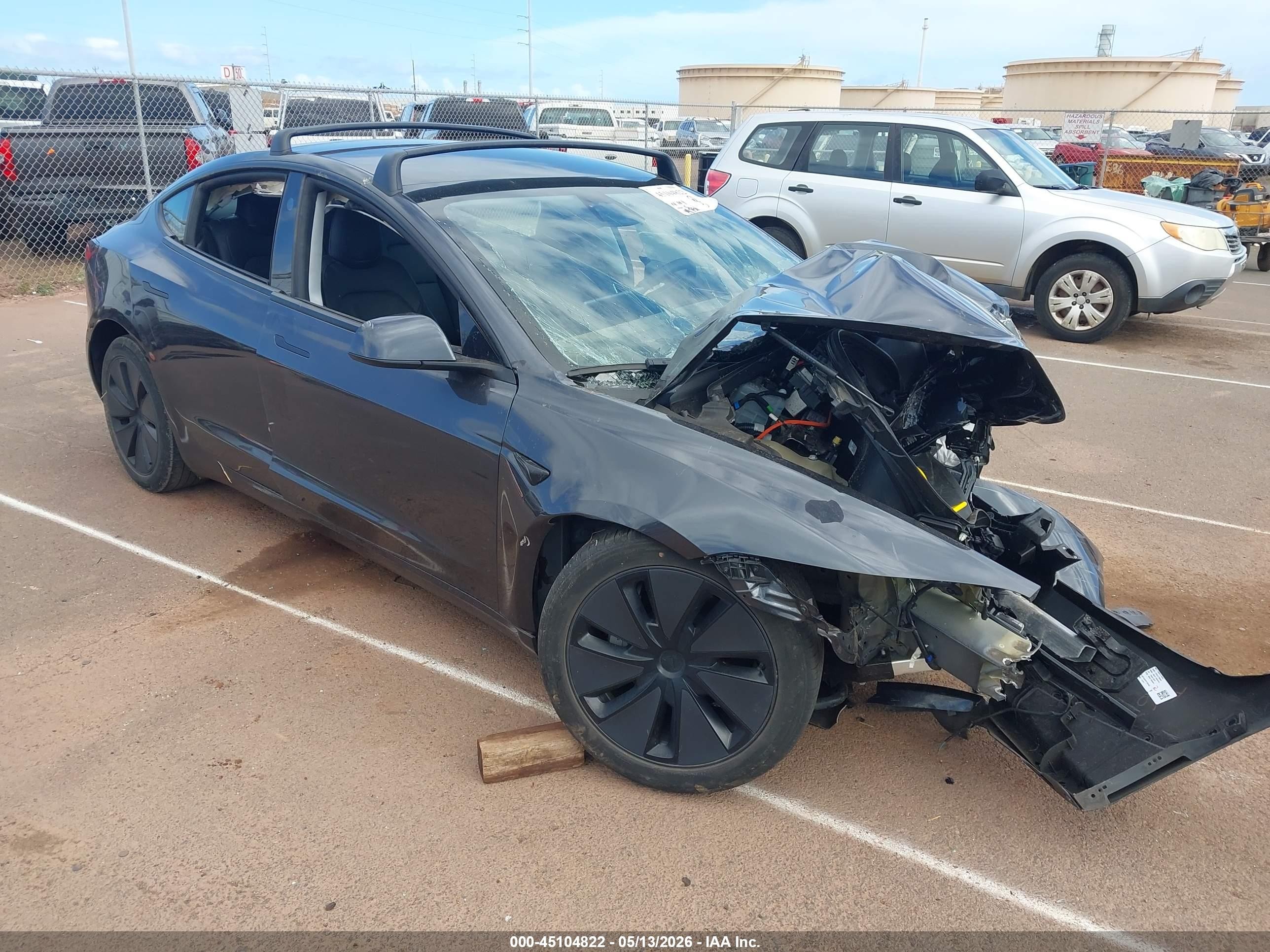 2024 Tesla Model 3, VIN 5YJ3E1EA7RF725602 — Front end