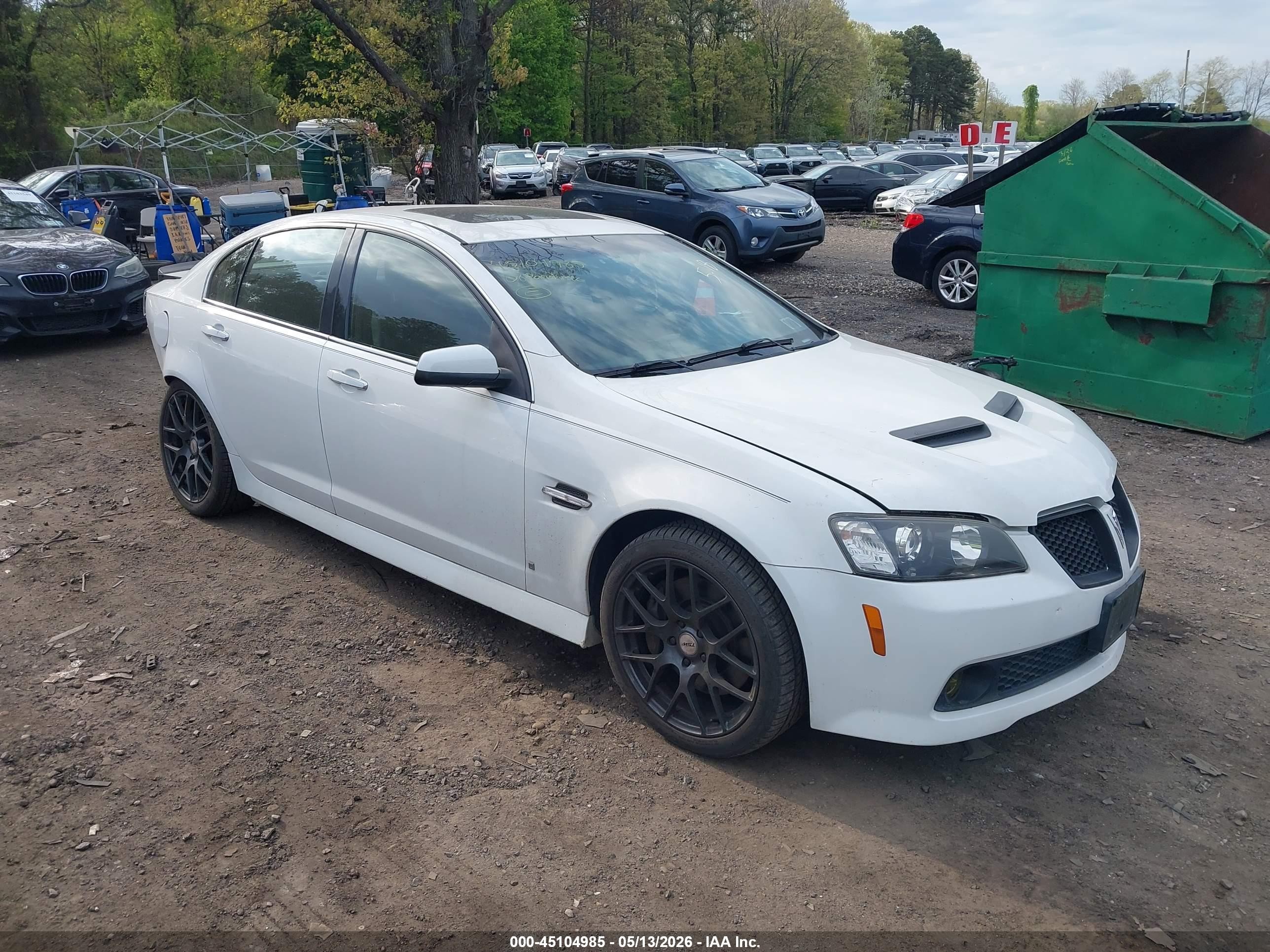 2008 Pontiac G8 GT, VIN 6G2EC57Y78L149478 — Rear end