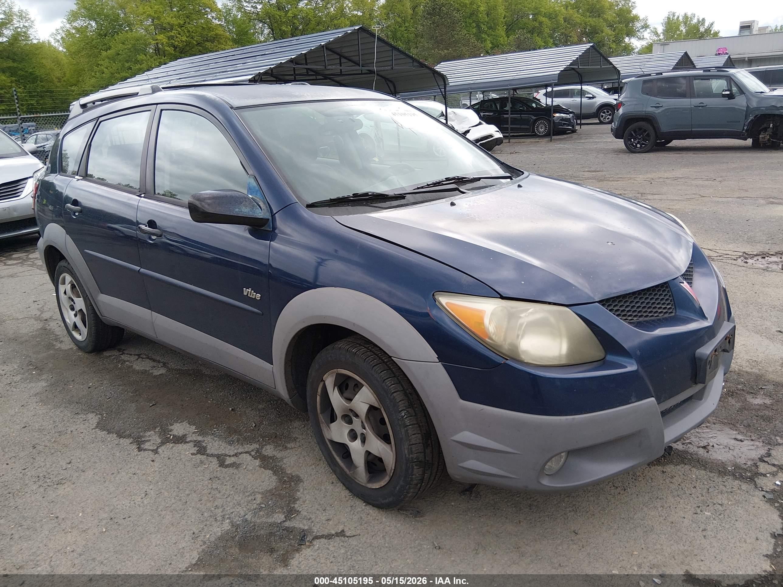 2003 Pontiac Vibe, VIN 5Y2SM62853Z472343 — Front end