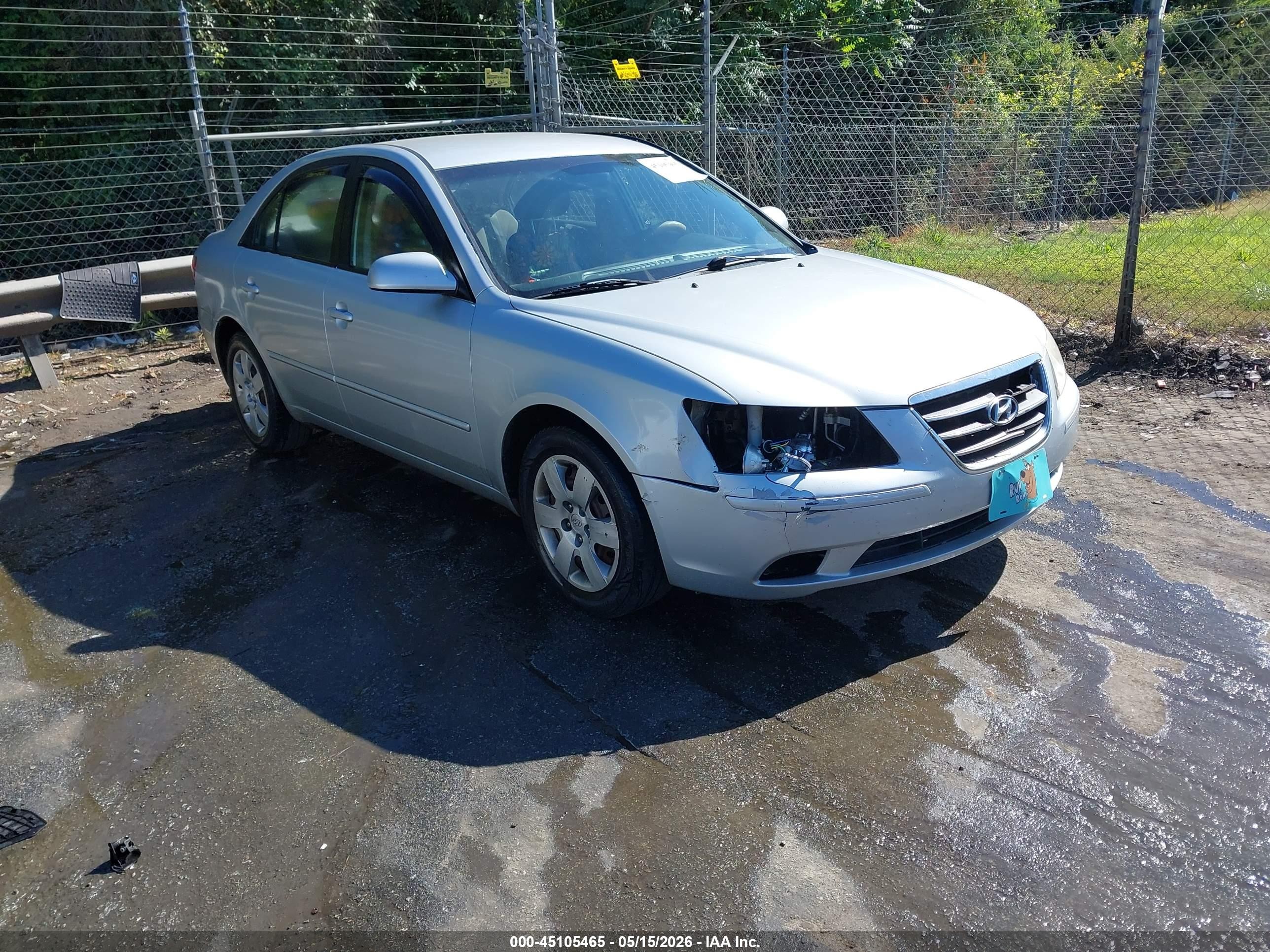 2010 Hyundai Sonata GLS, VIN 5NPET4AC7AH654043 — Перед