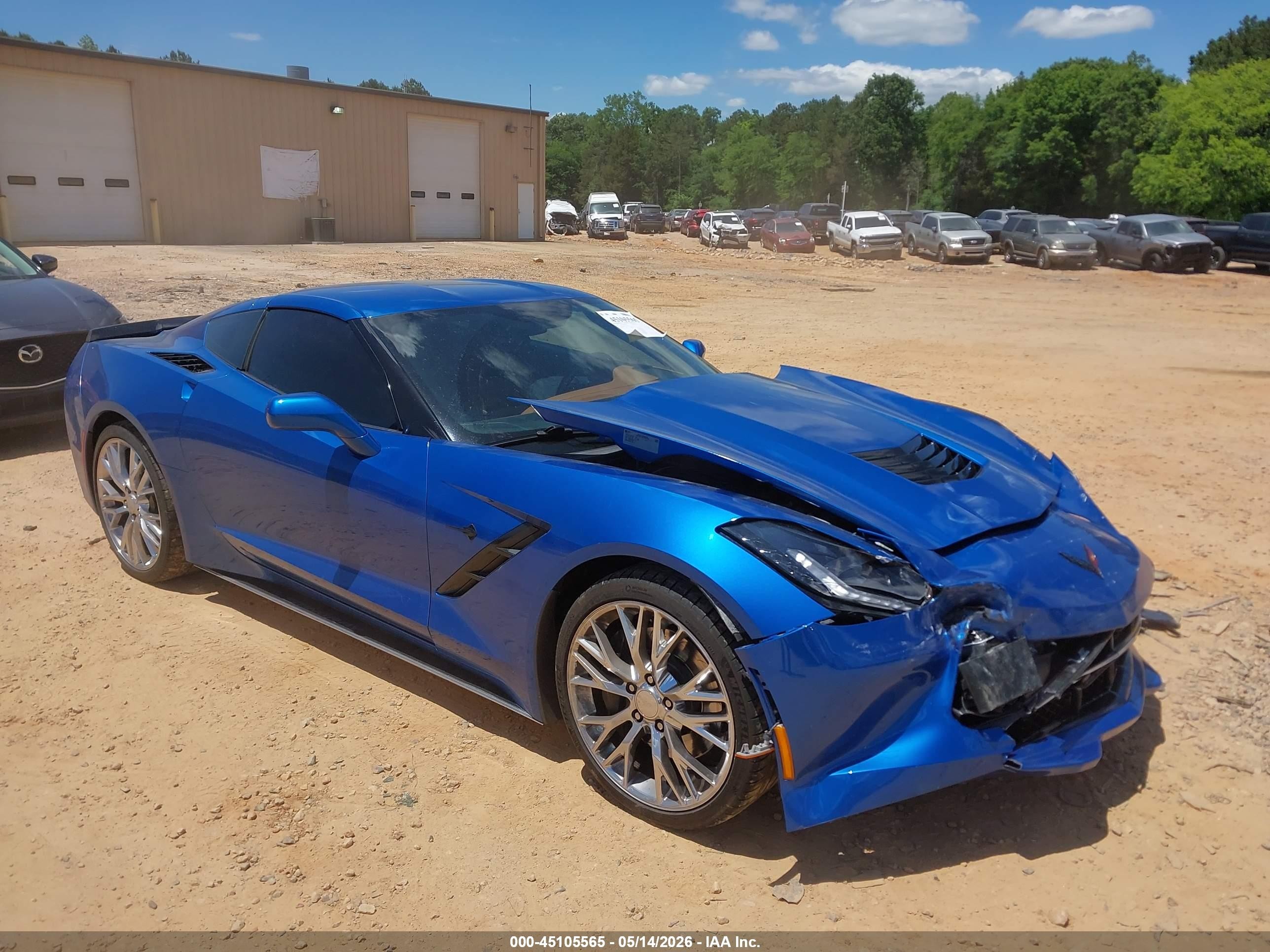 2015 Chevrolet Corvette Z51 3LT, VIN 1G1YM2D75F5124439 — Front end